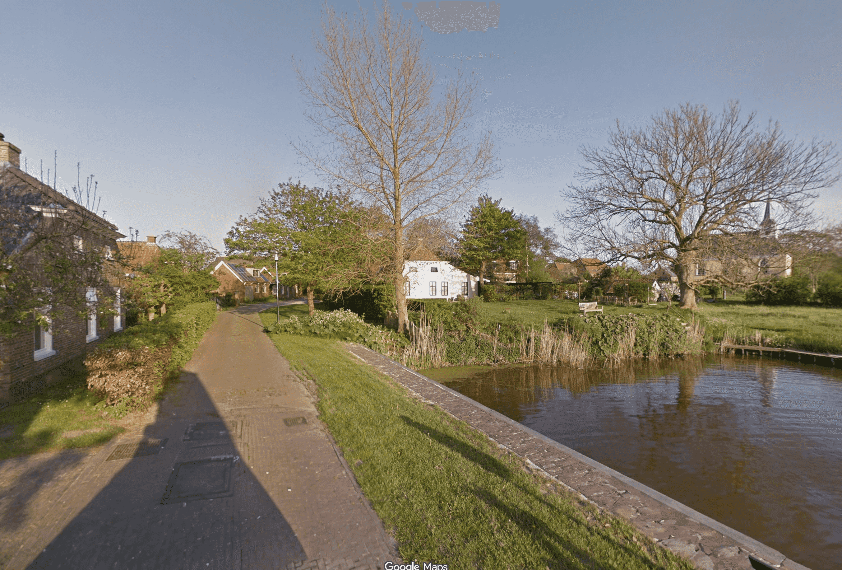 Johan Dijkstra - Gezicht op Sitswerd in Groningen (in het echt)