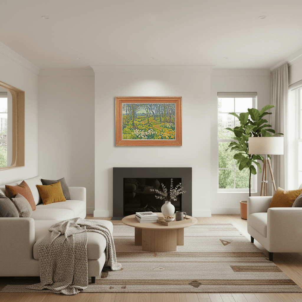 Ad Blok van der Velden - Bosje op Texel (in interieur)