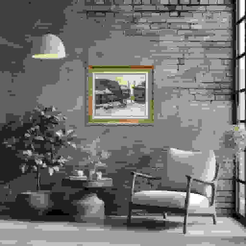 Ben Viegers - Boerenerf in de winter (in interieur)