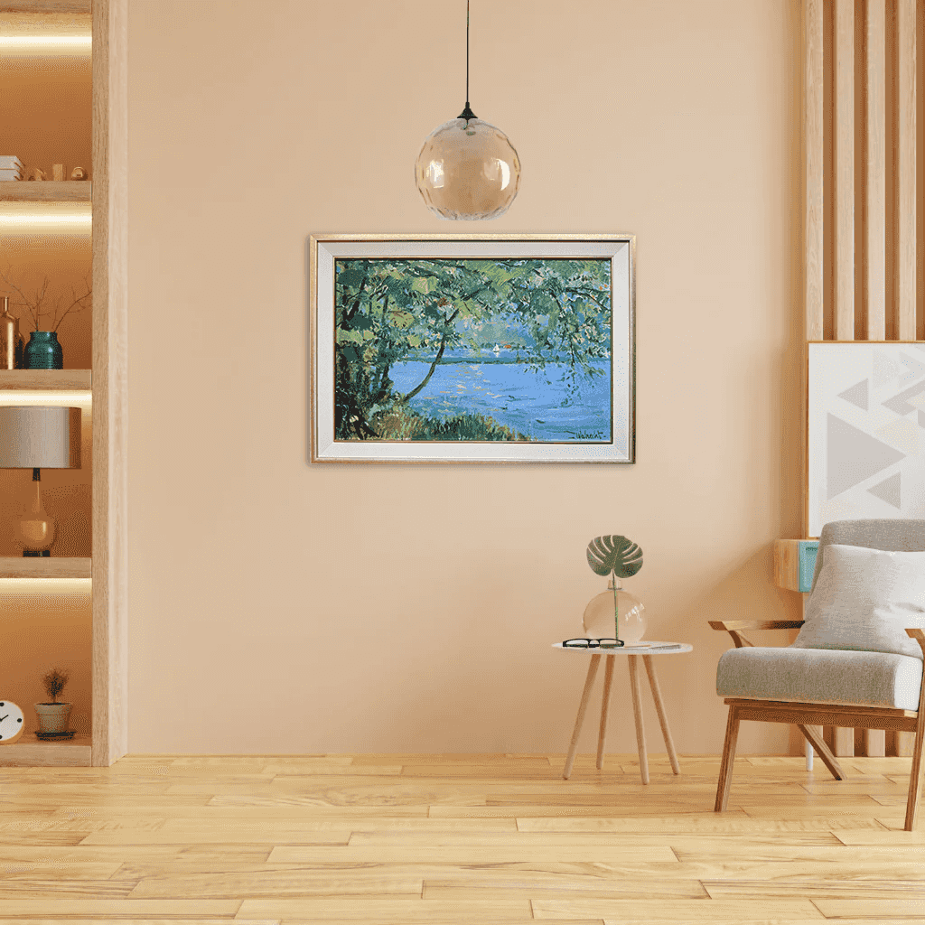 Ben Walrecht - Sfeervol zomers waterlandschap (in interieur)