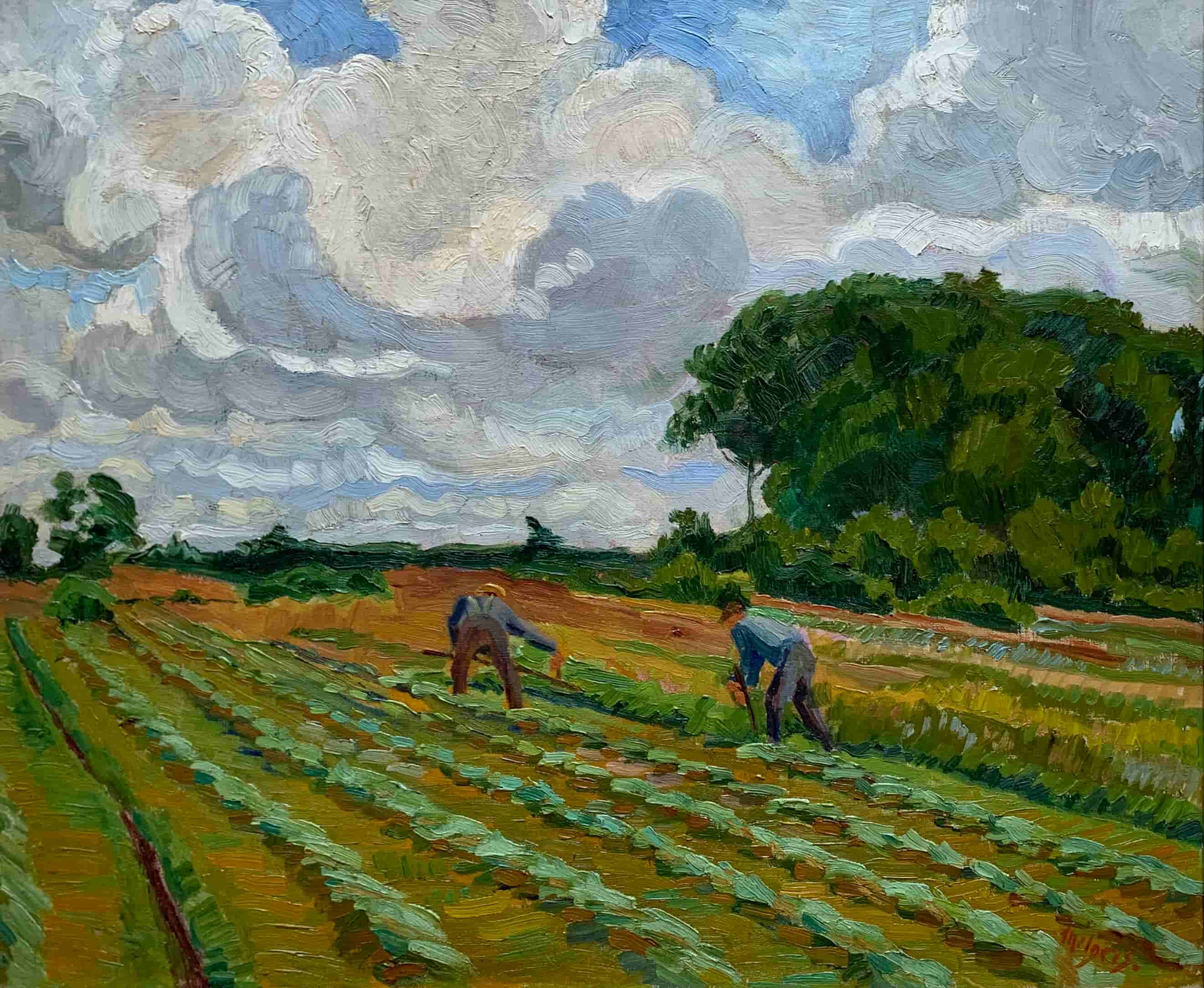 Henk Melgers - Gronings landschap (ca. begin jaren 1930) (zonder lijst)