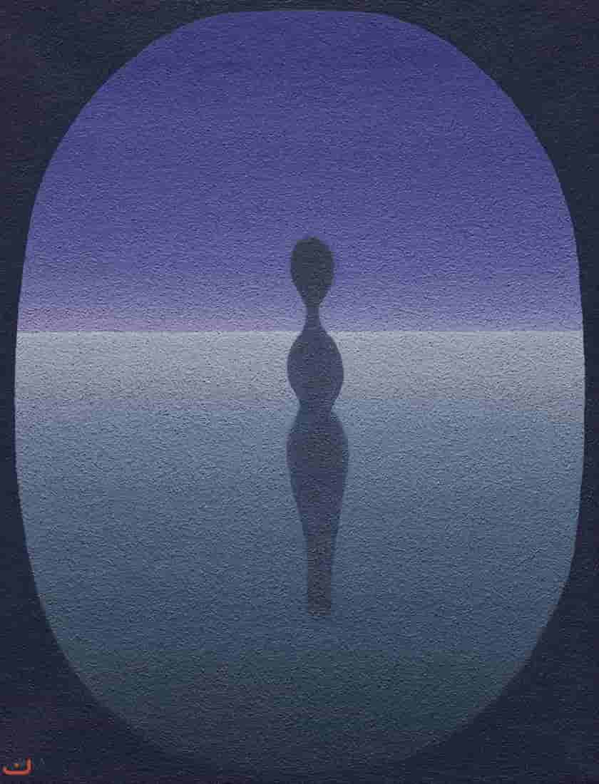 Willem van Althuis - Zonder titel (nummer 139) - Olieverf waaraan zand is toegevoegd