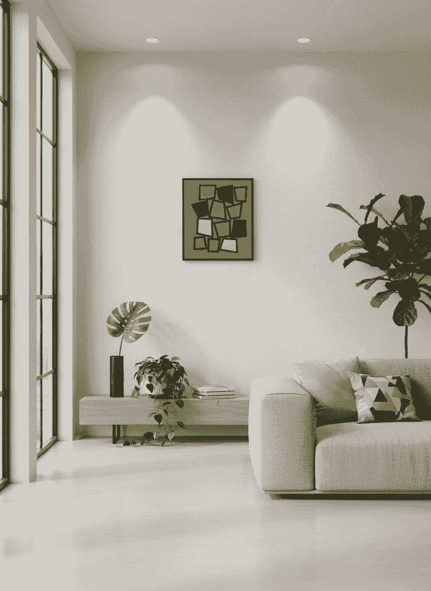 Siep van den Berg - Abstracte compositie (in interieur)