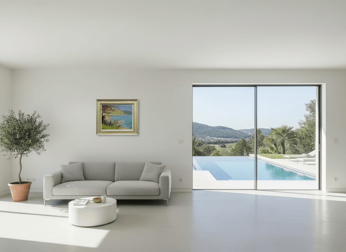 Kust bij Canadel zonder lijst