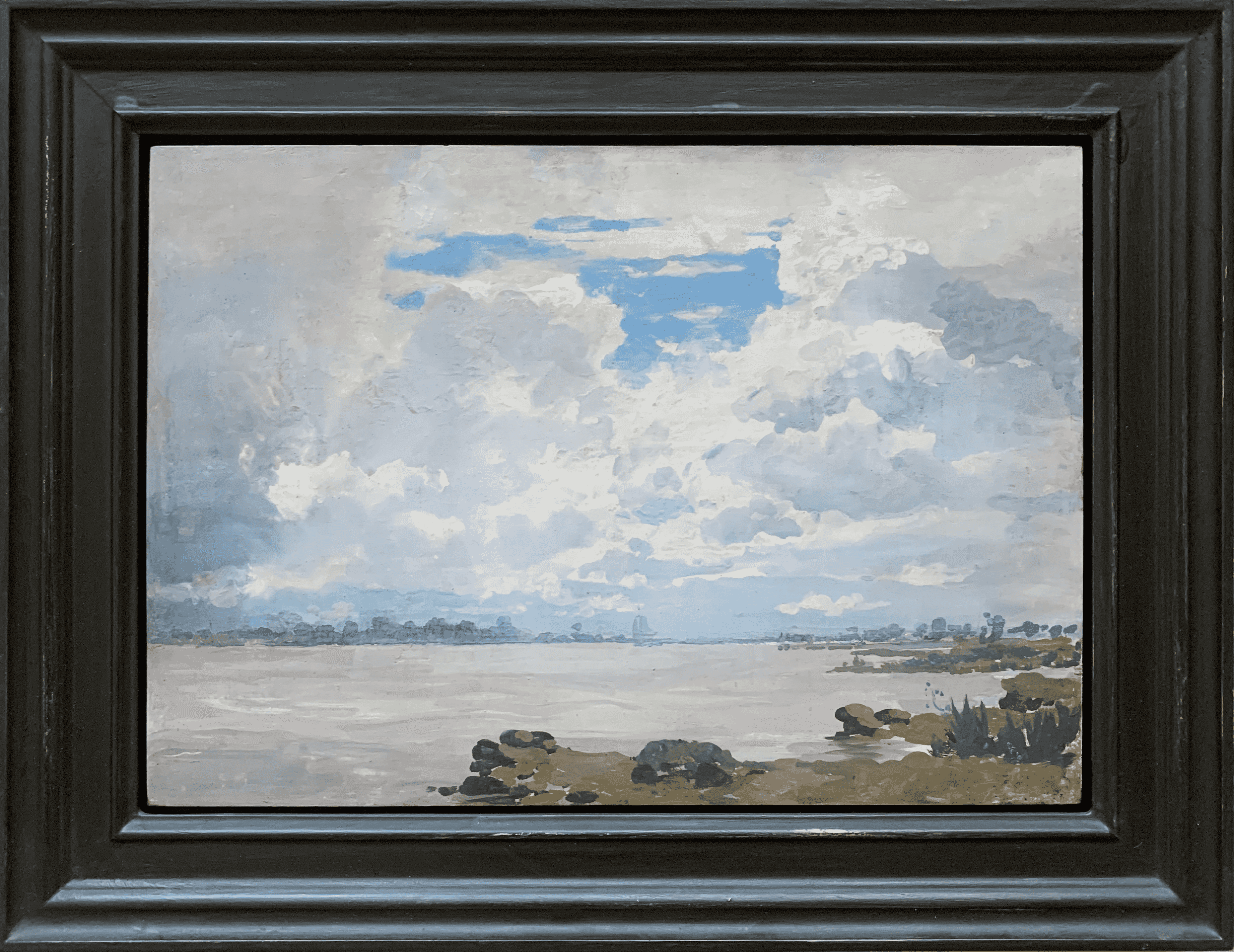 Jan Voerman sr - Ijsselgezicht bij Hattem (met lijst)