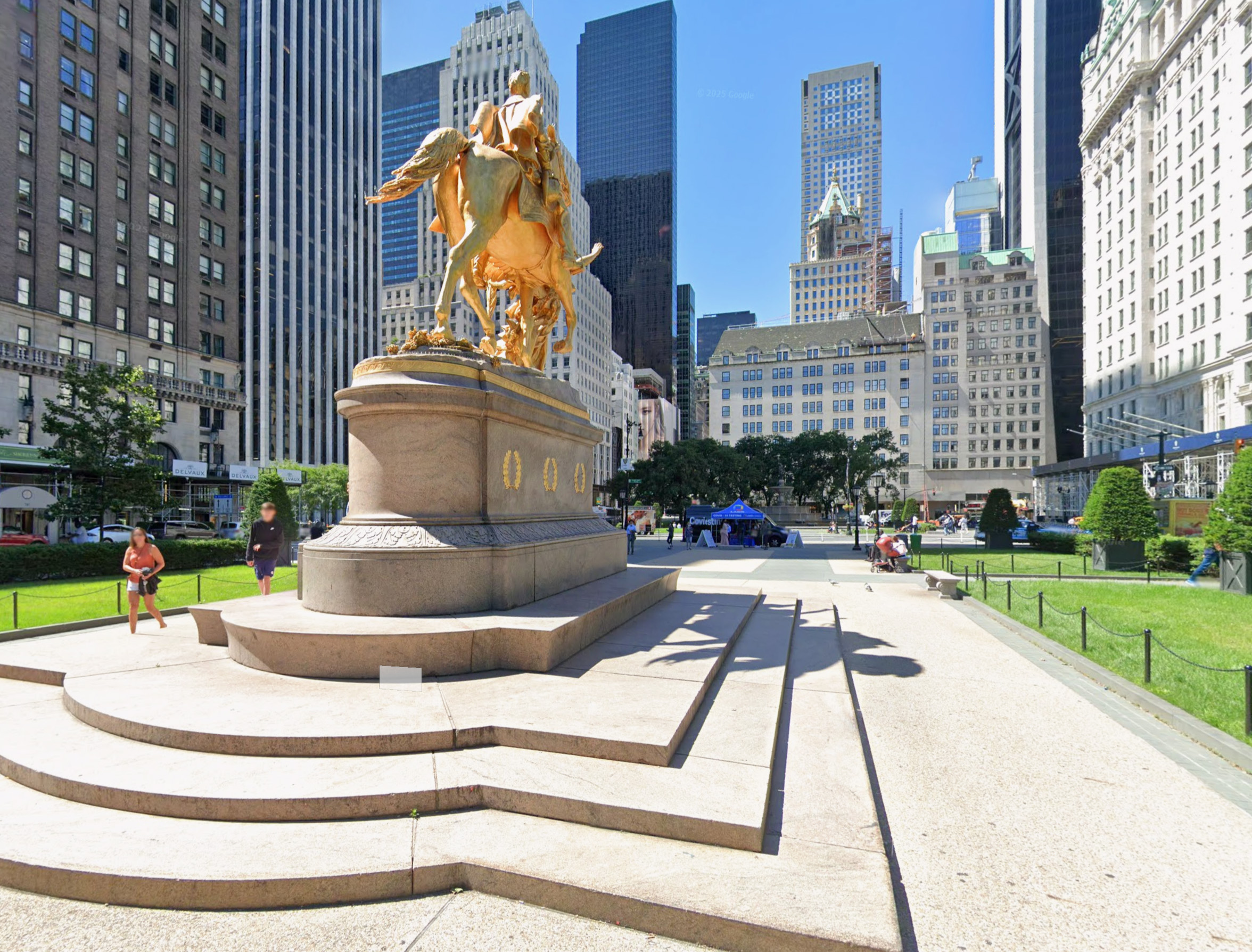 Grand Army Plaza in New York zonder lijst