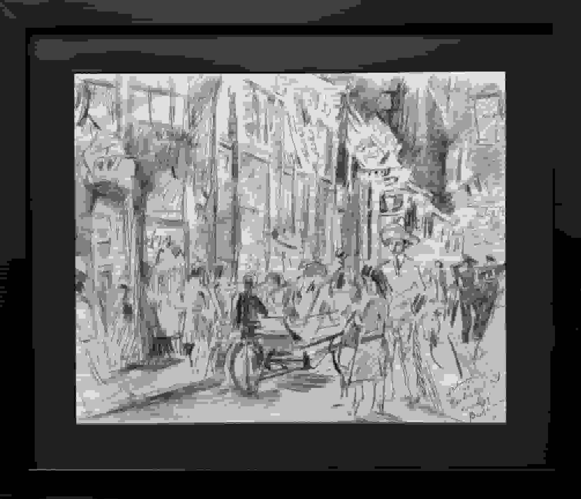 Erasmus Bernard von Dülmen-Krumpelman - Kroning van Koningin Juliana in 1948 (met lijst)