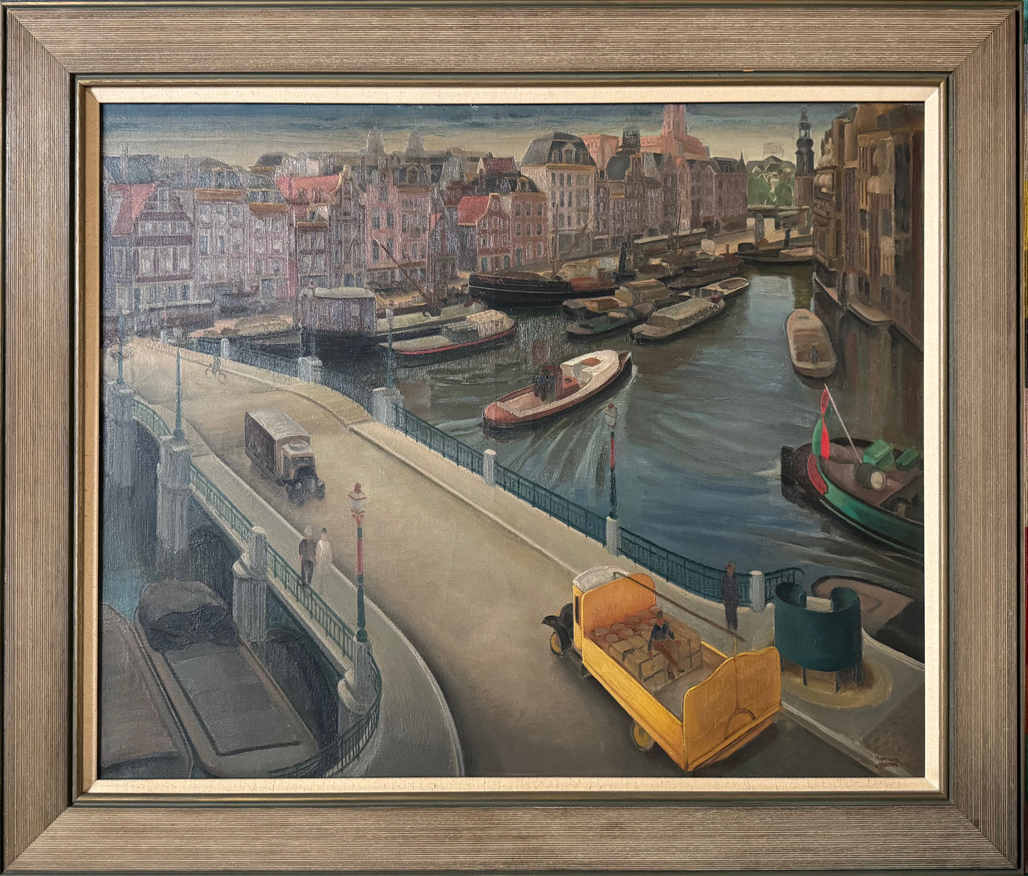 Binnenamstel te Amsterdam zonder lijst