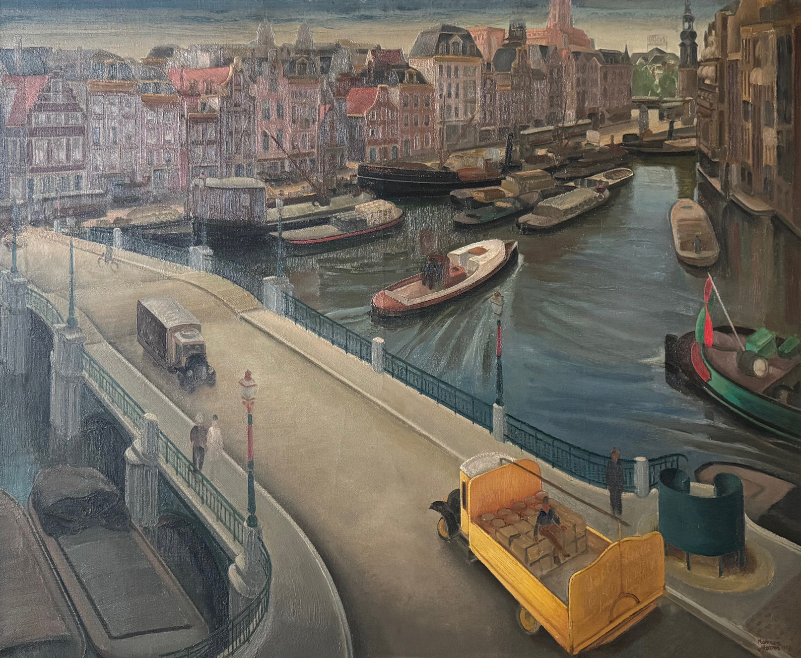 Binnenamstel te Amsterdam zonder lijst