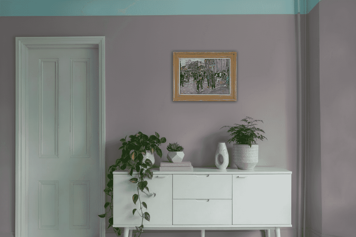 Carl Fahringer - Beestenmarkt Delft (in interieur)