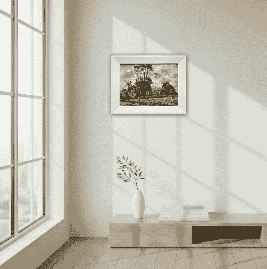 Emil Rizek - Landschap (in interieur)