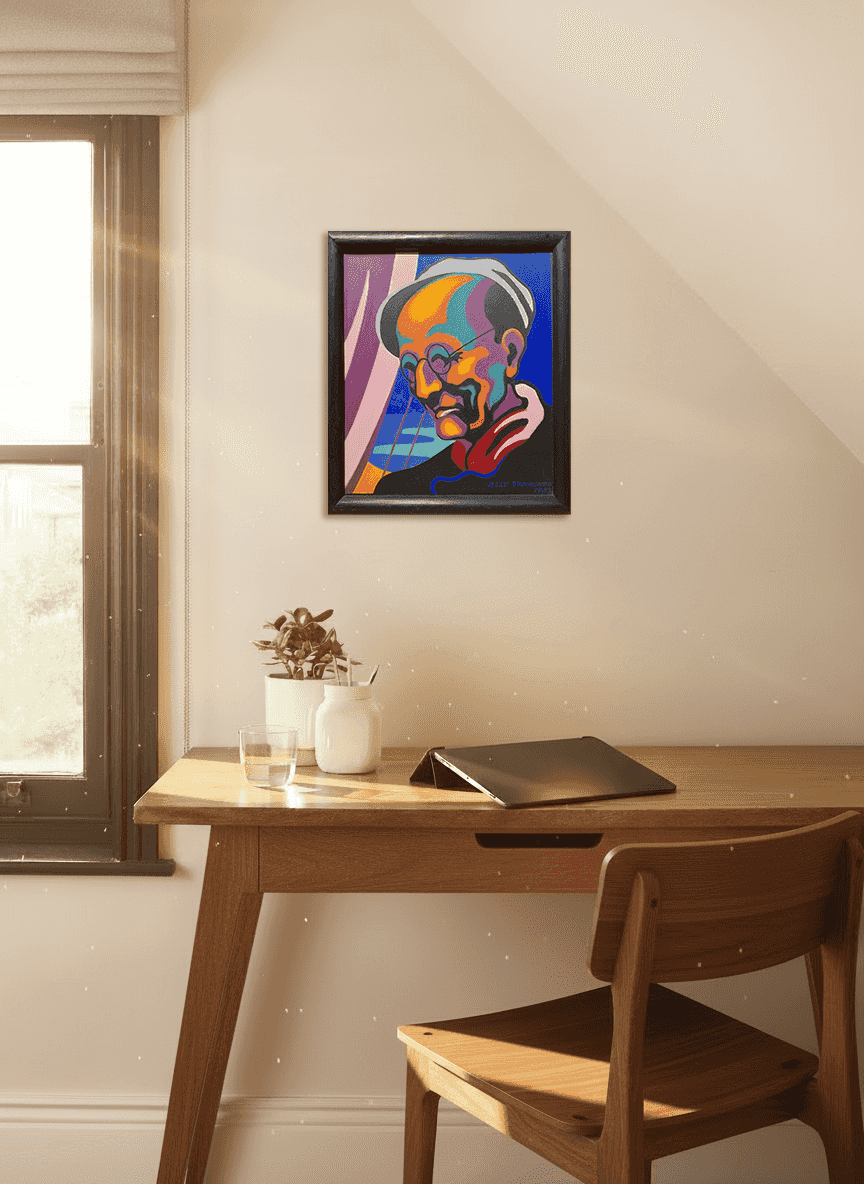 Elly Tamminga - Portret van een man (in interieur)