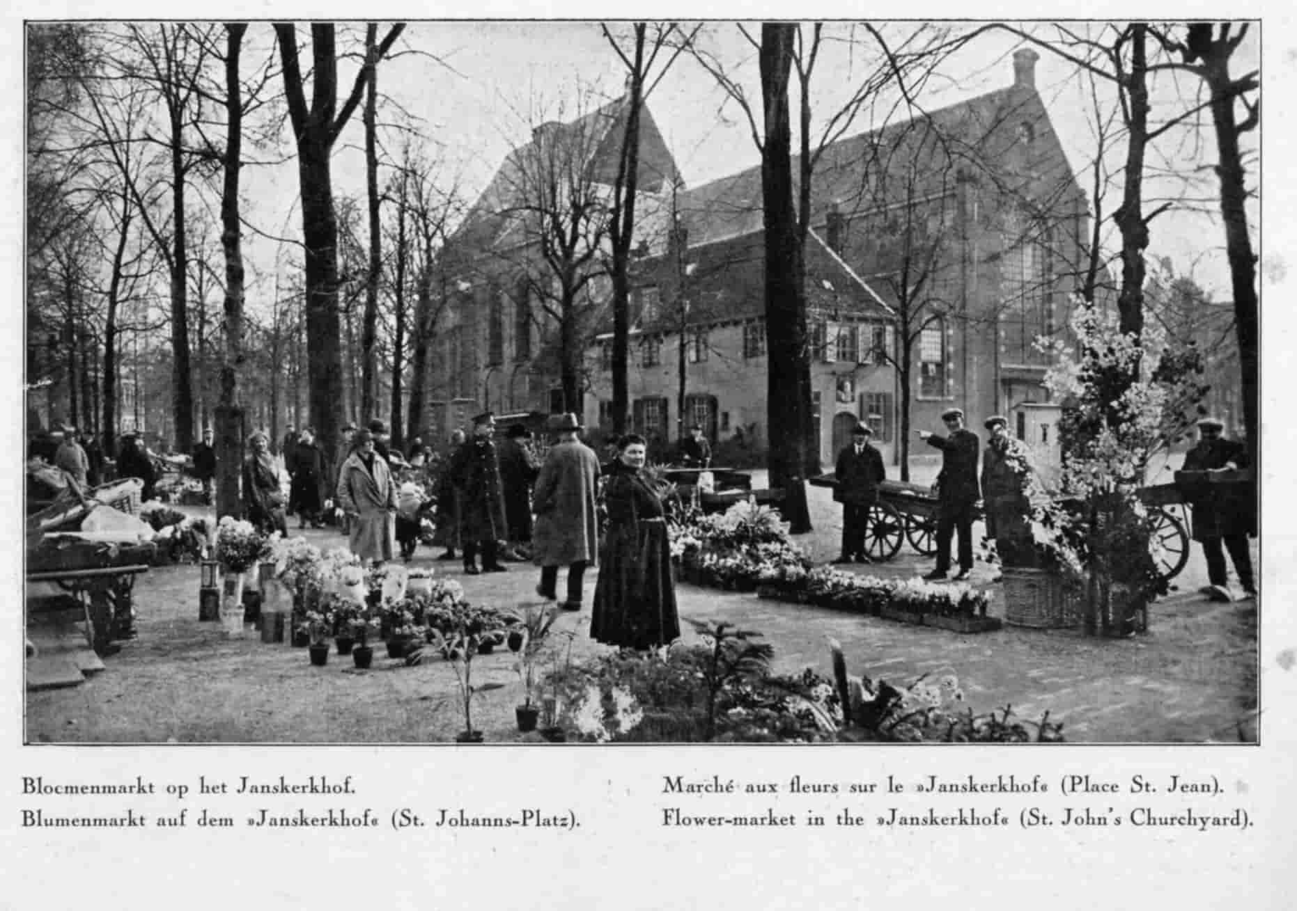 Emil Rizek - Bloemenmarkt bij het Janskerkhof te Utrecht (in het echt)