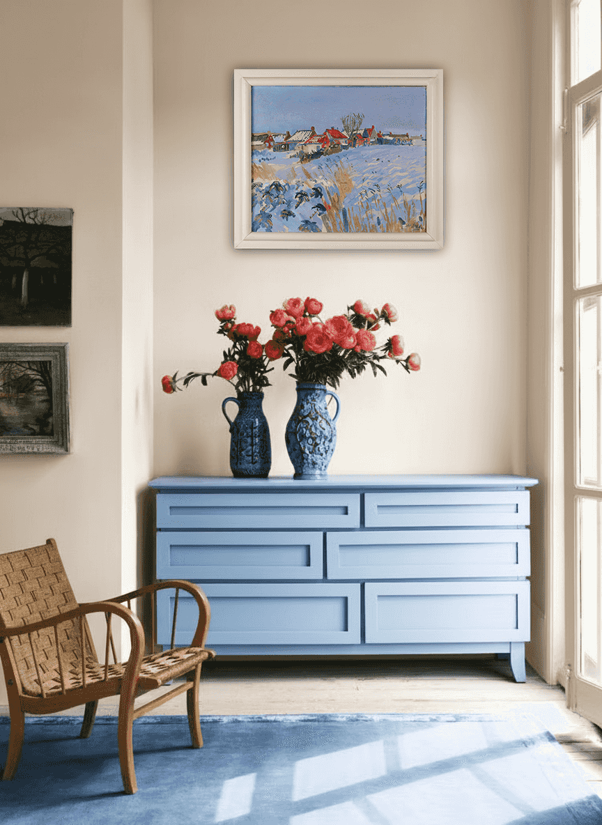 Johan Bakker - Wintergezicht op Warffum (in interieur)