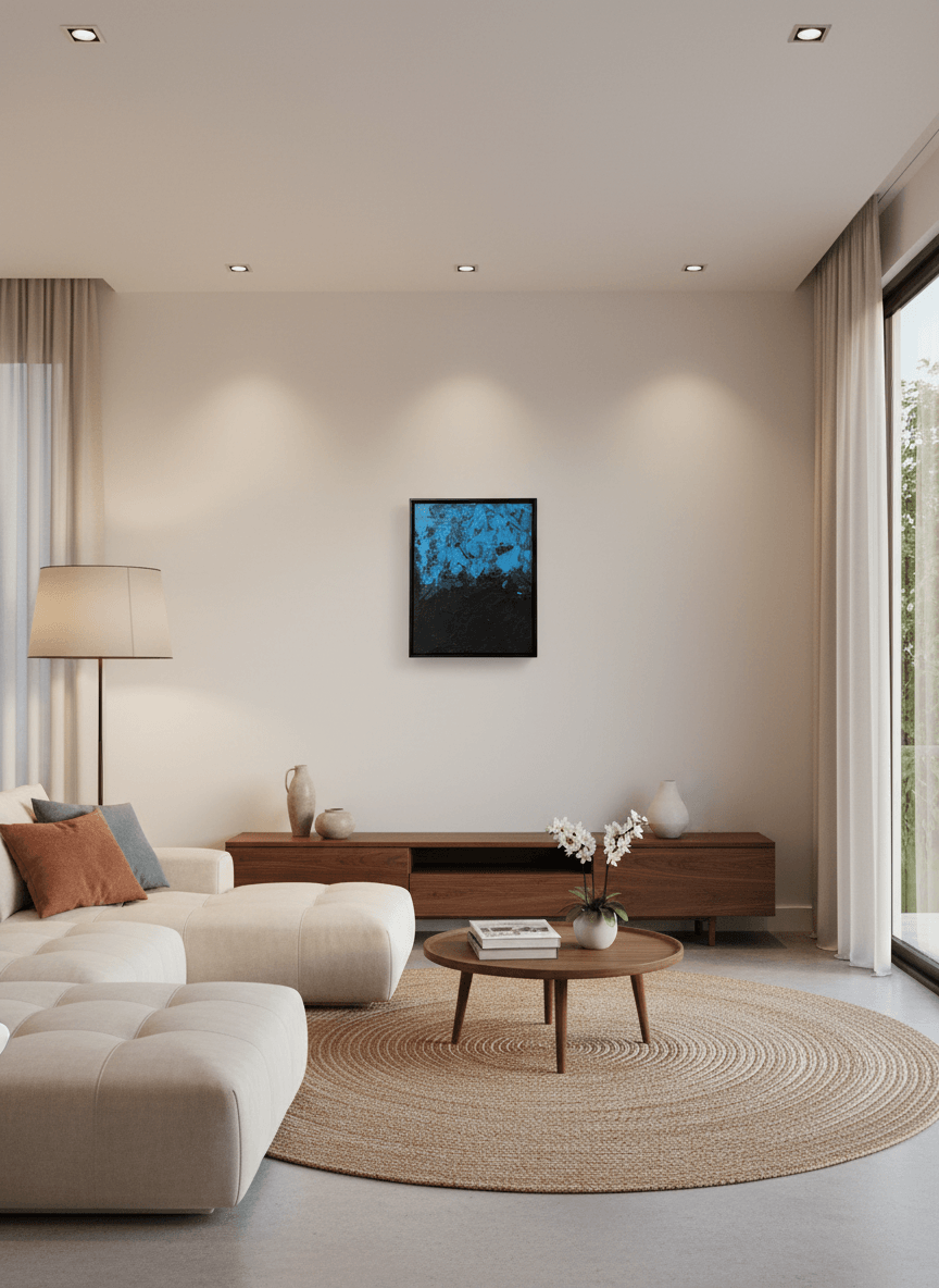 Landschaft zonder lijst