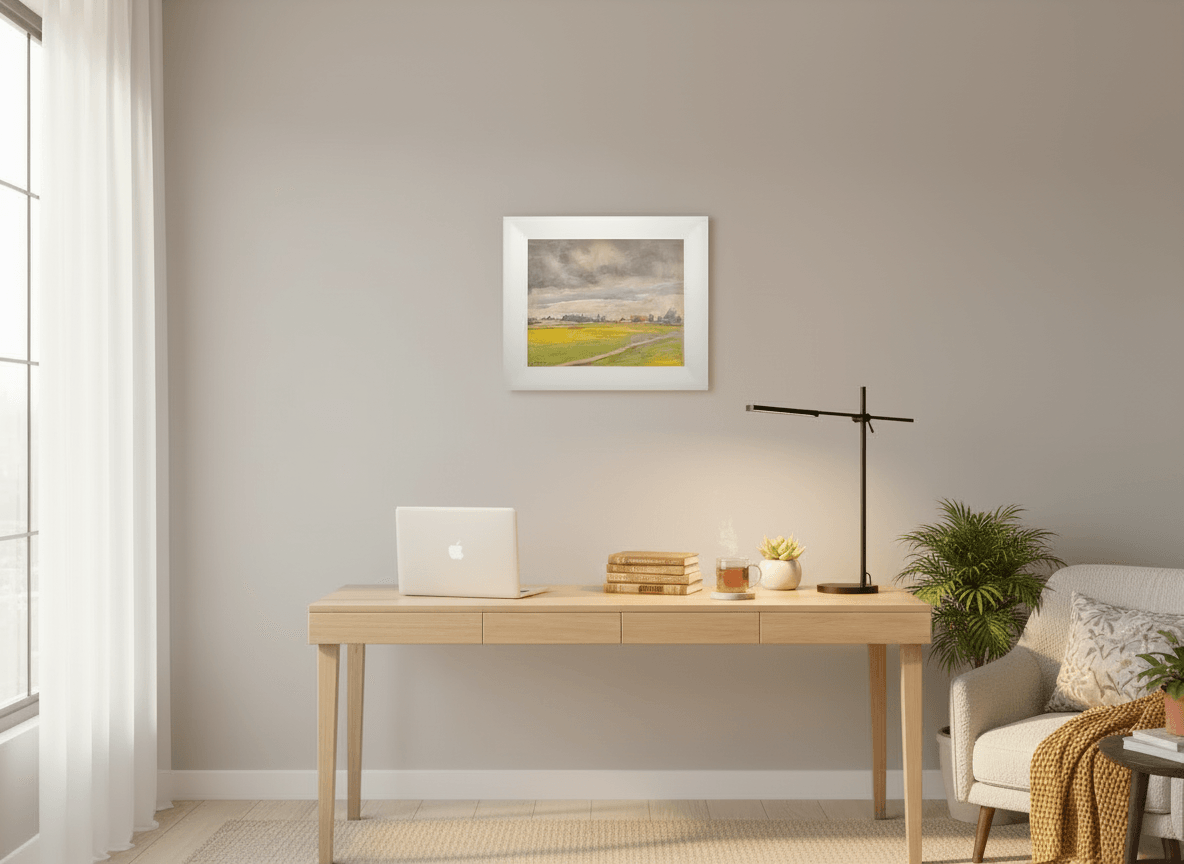 Landschap zonder lijst