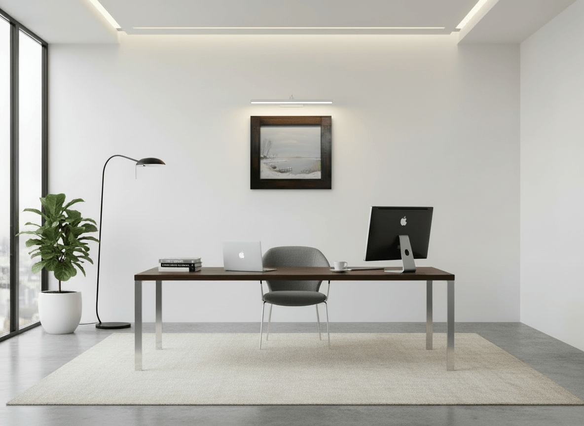 Winter aan de Loosdrechtseplas zonder lijst