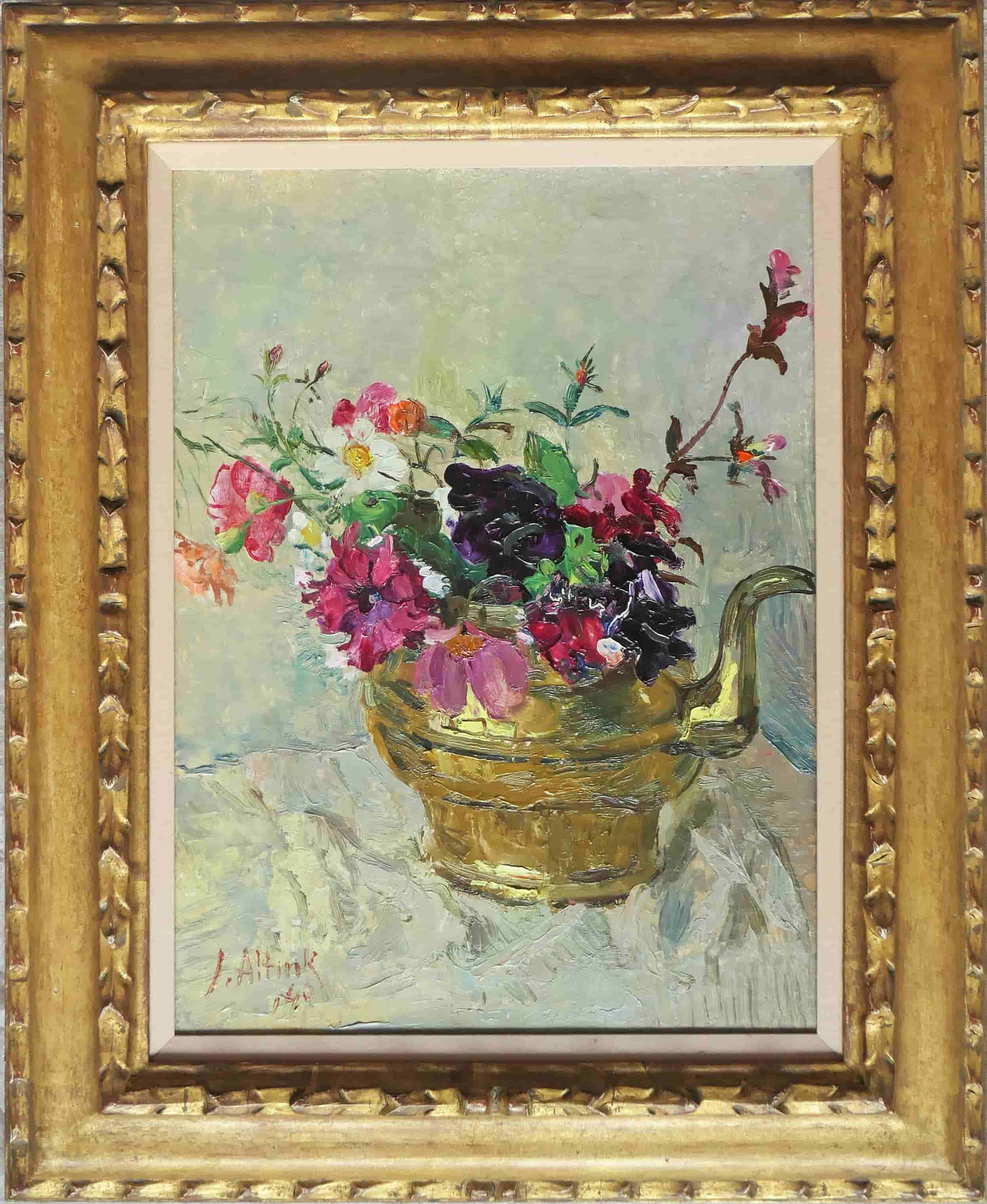 Jan Altink - Bloemstilleven (met lijst)