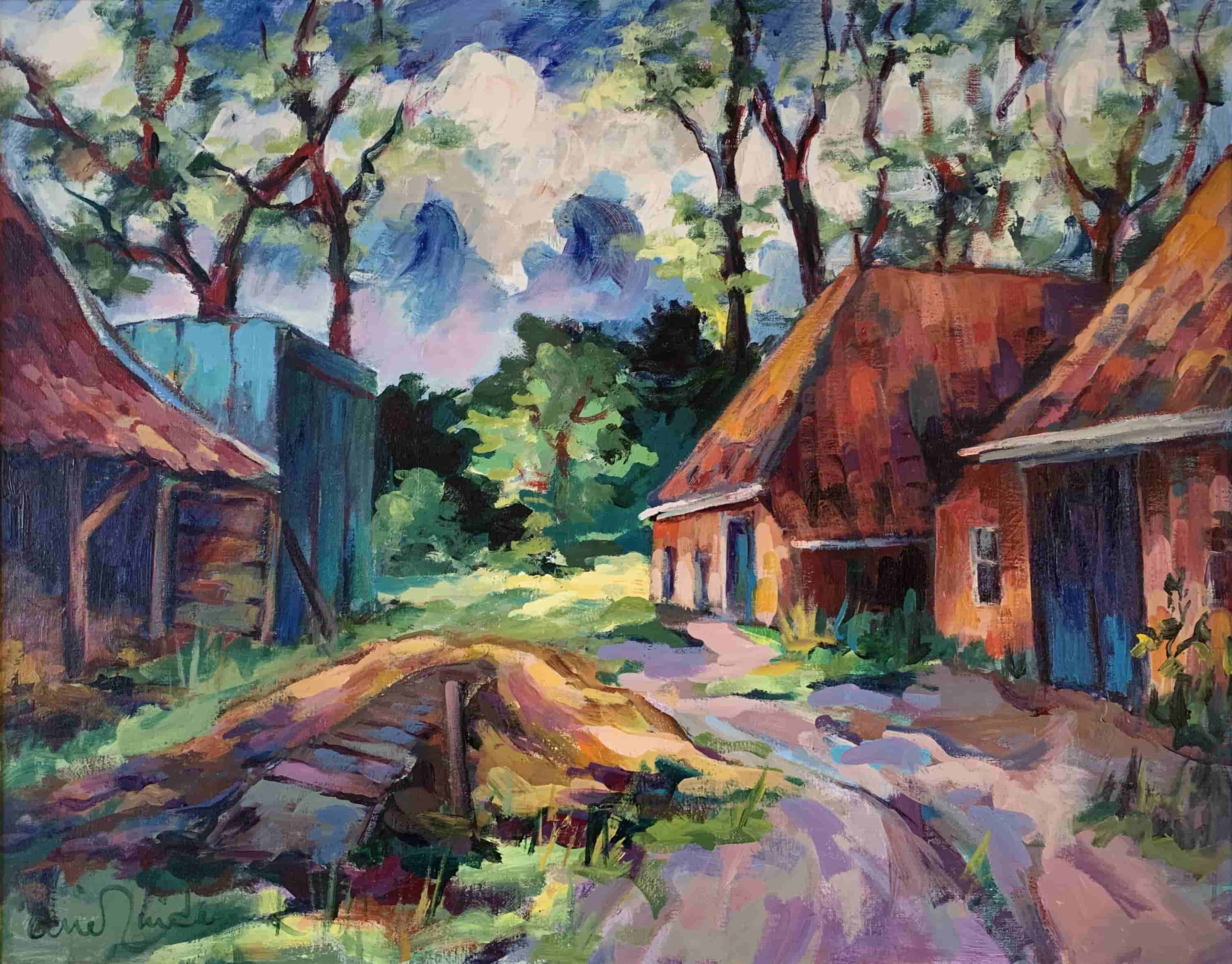 Arie Zuidersma - Boerderij in Uitwierde, Delfzijl