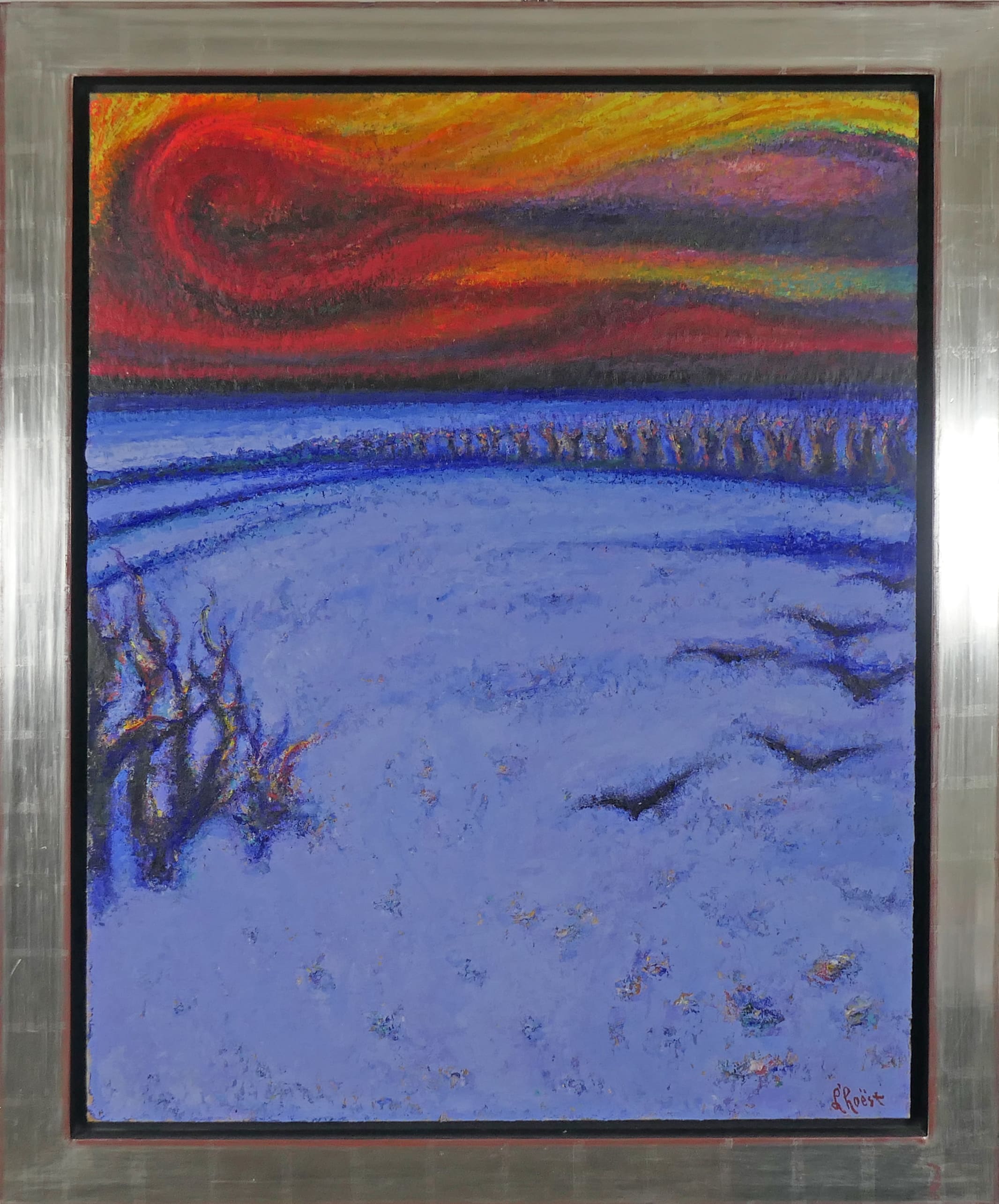 Winteravond zonder lijst