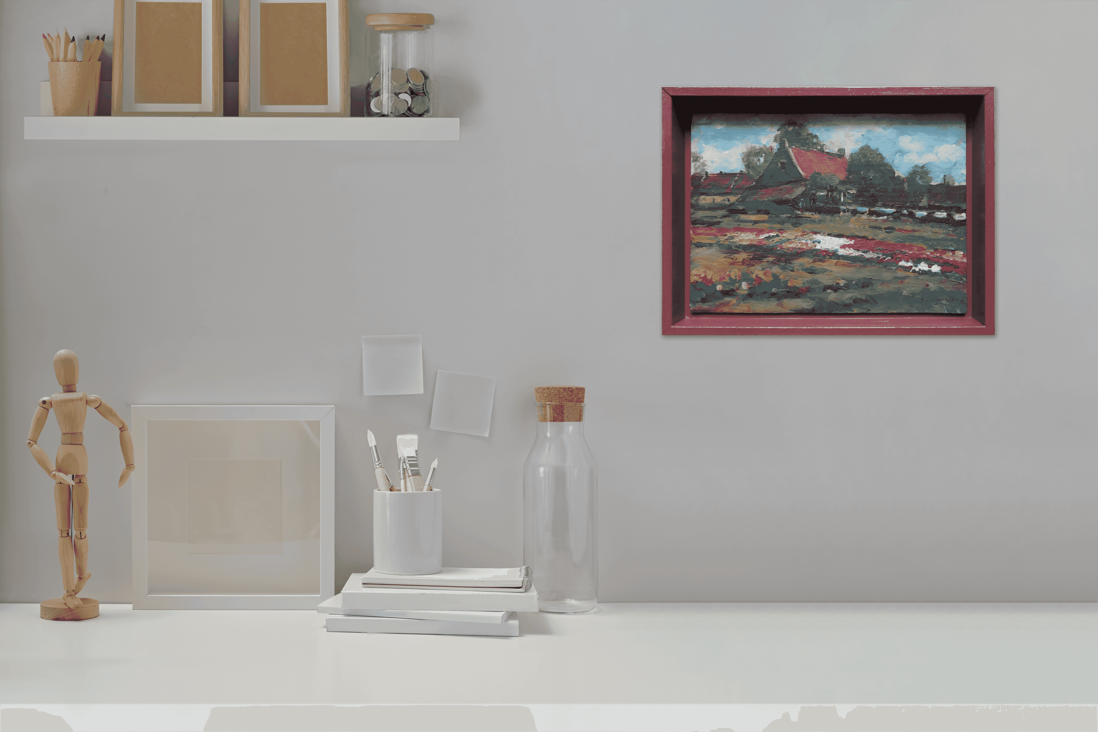 Alex Rosemeier - Bollenveldje (met lijst)