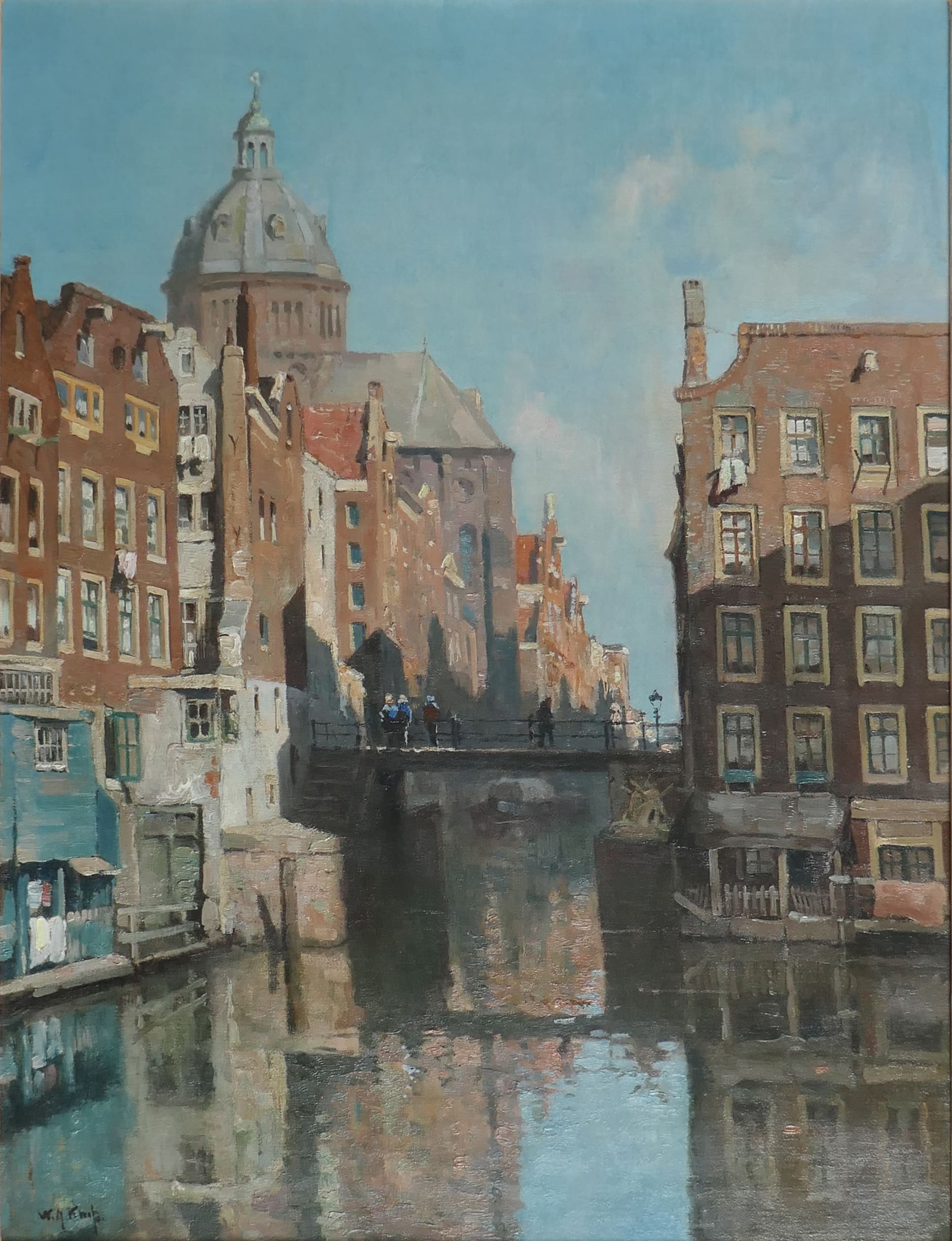 Het Kolkje te Amsterdam zonder lijst