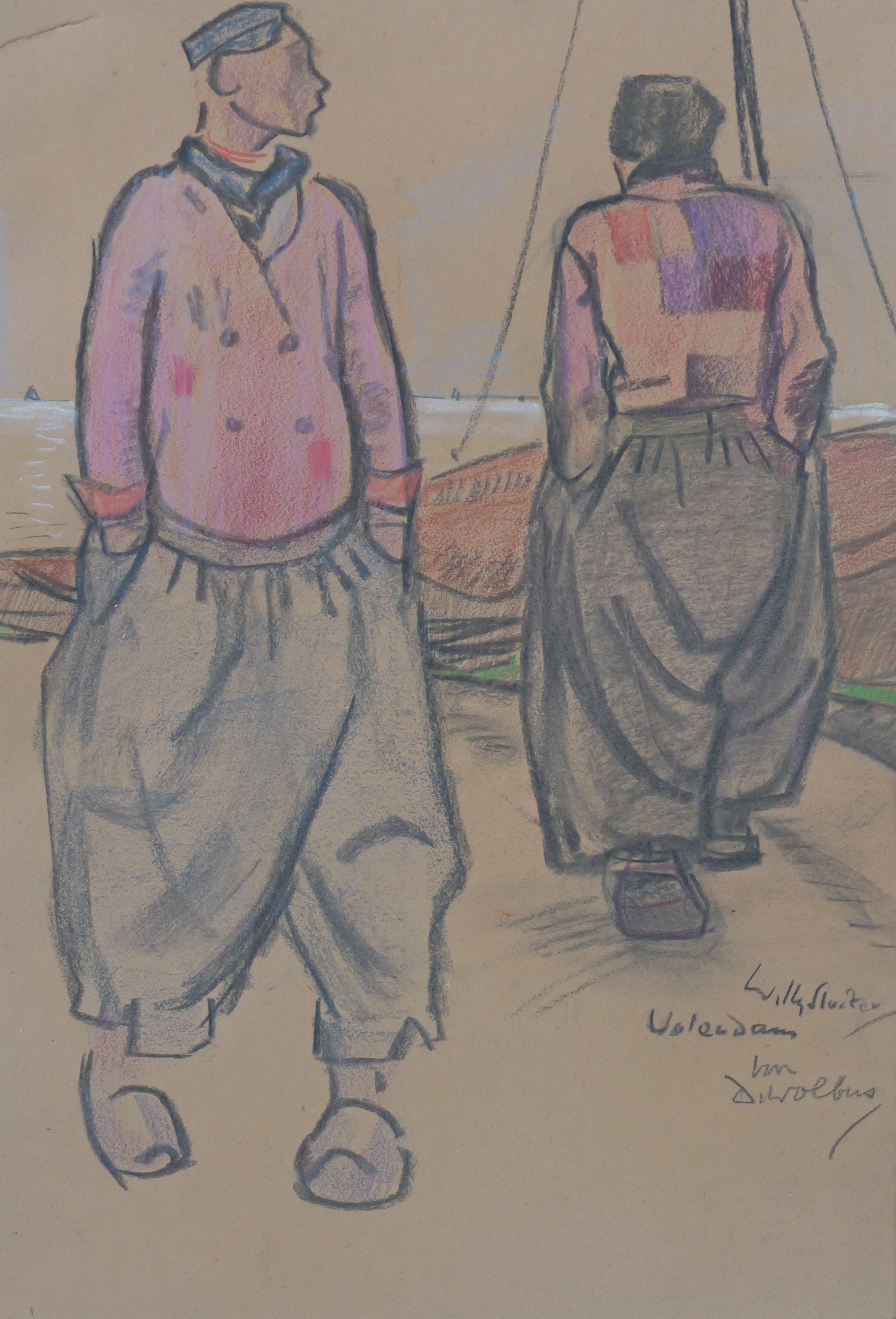 Schippers in Volendam zonder lijst