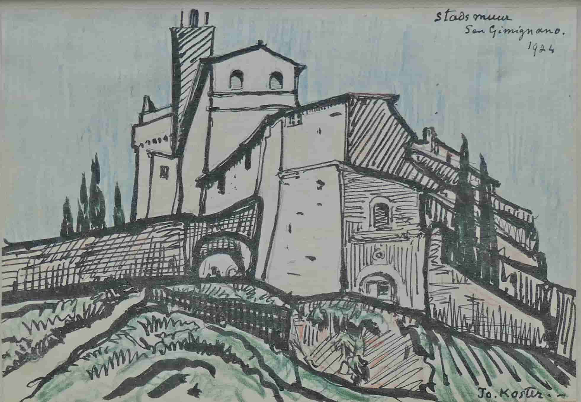 Jo Koster - San Gimignano in Italië