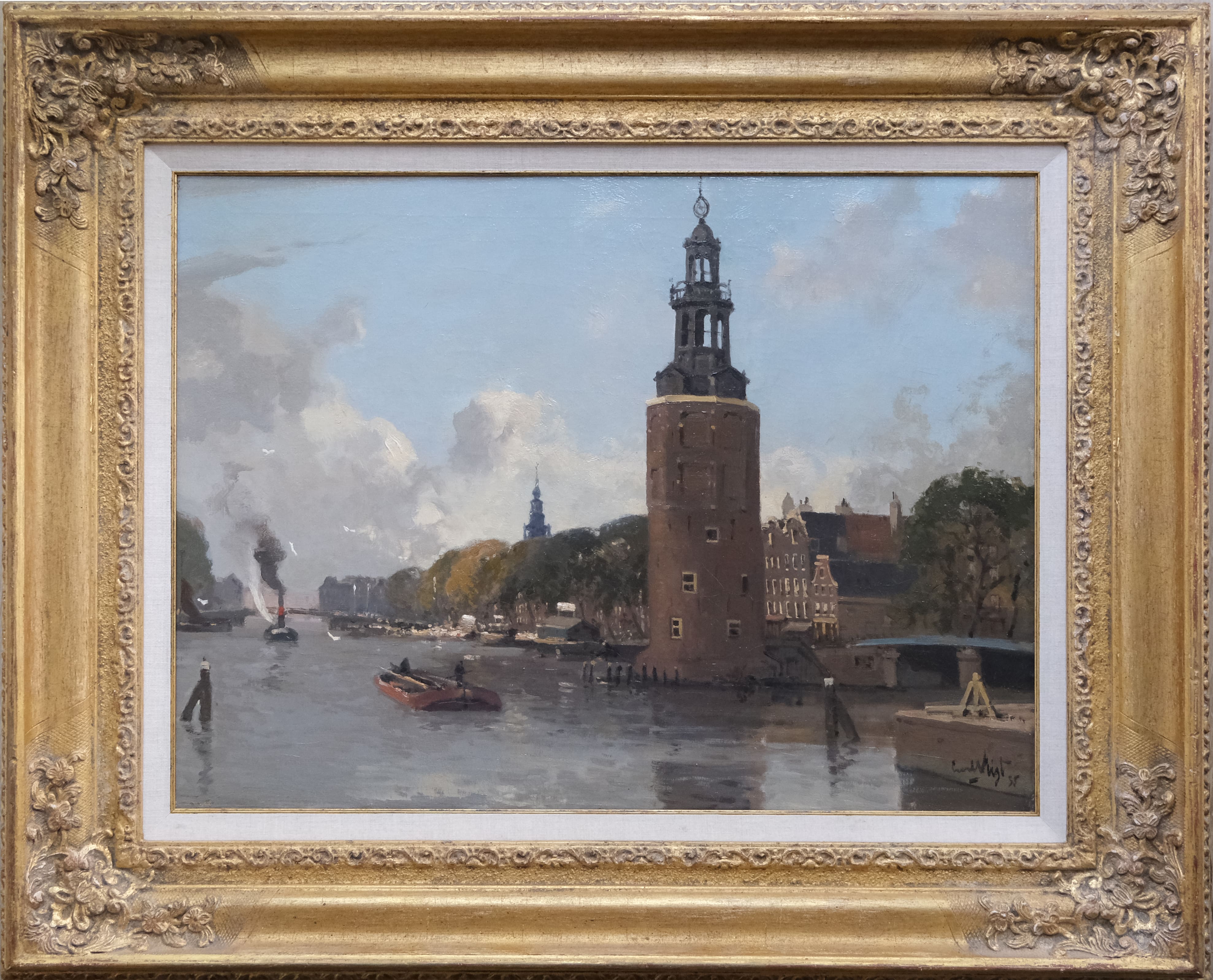 Montelbaantoren Amsterdam zonder lijst