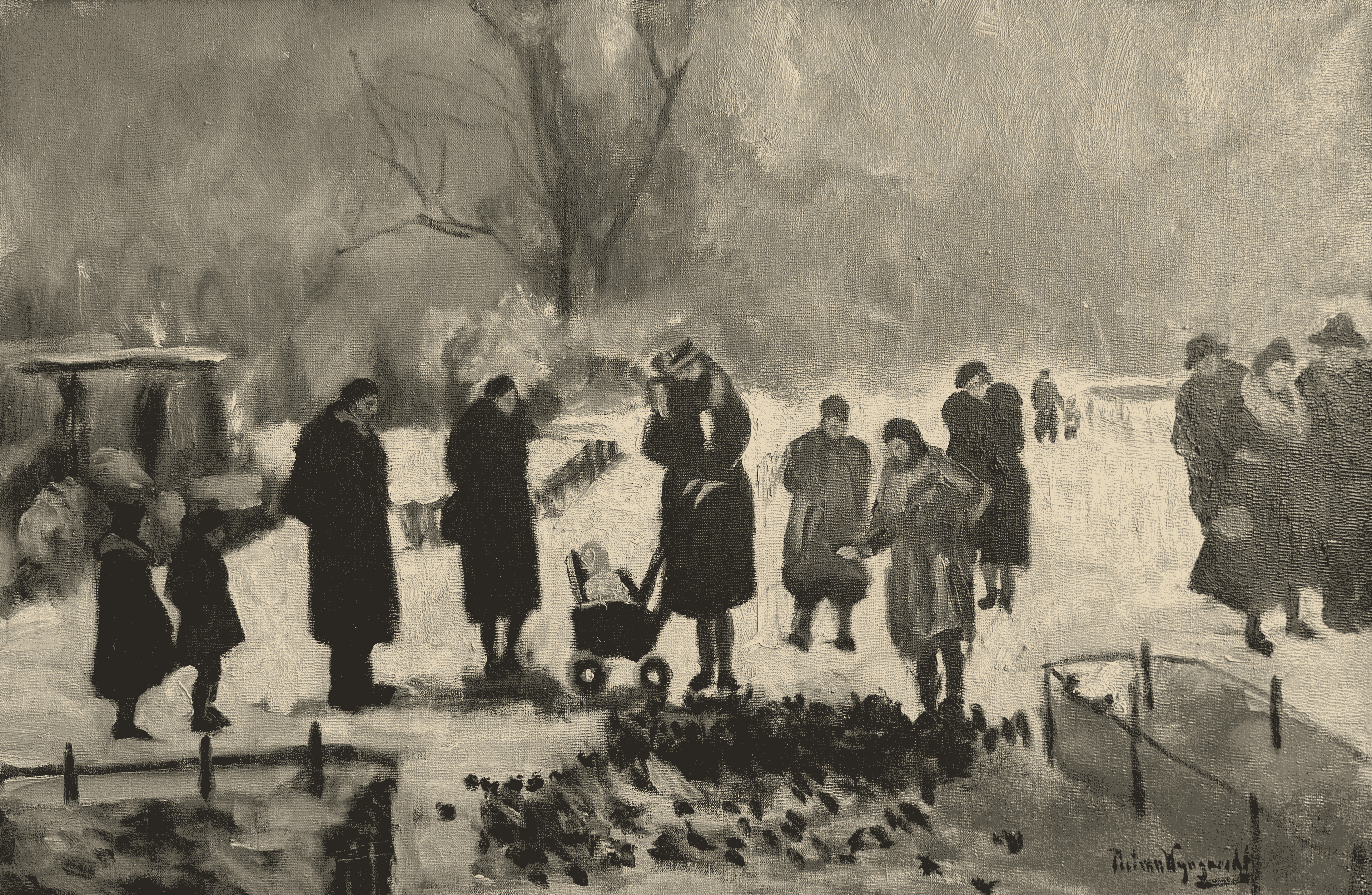 Piet van Wijngaerdt - Barre winter in het Vondelpark