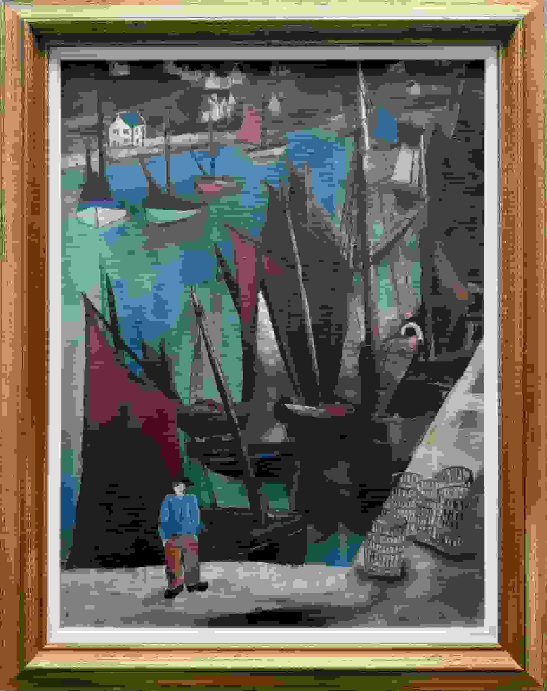 Edith van Leckwyck - Havengezicht (met lijst)