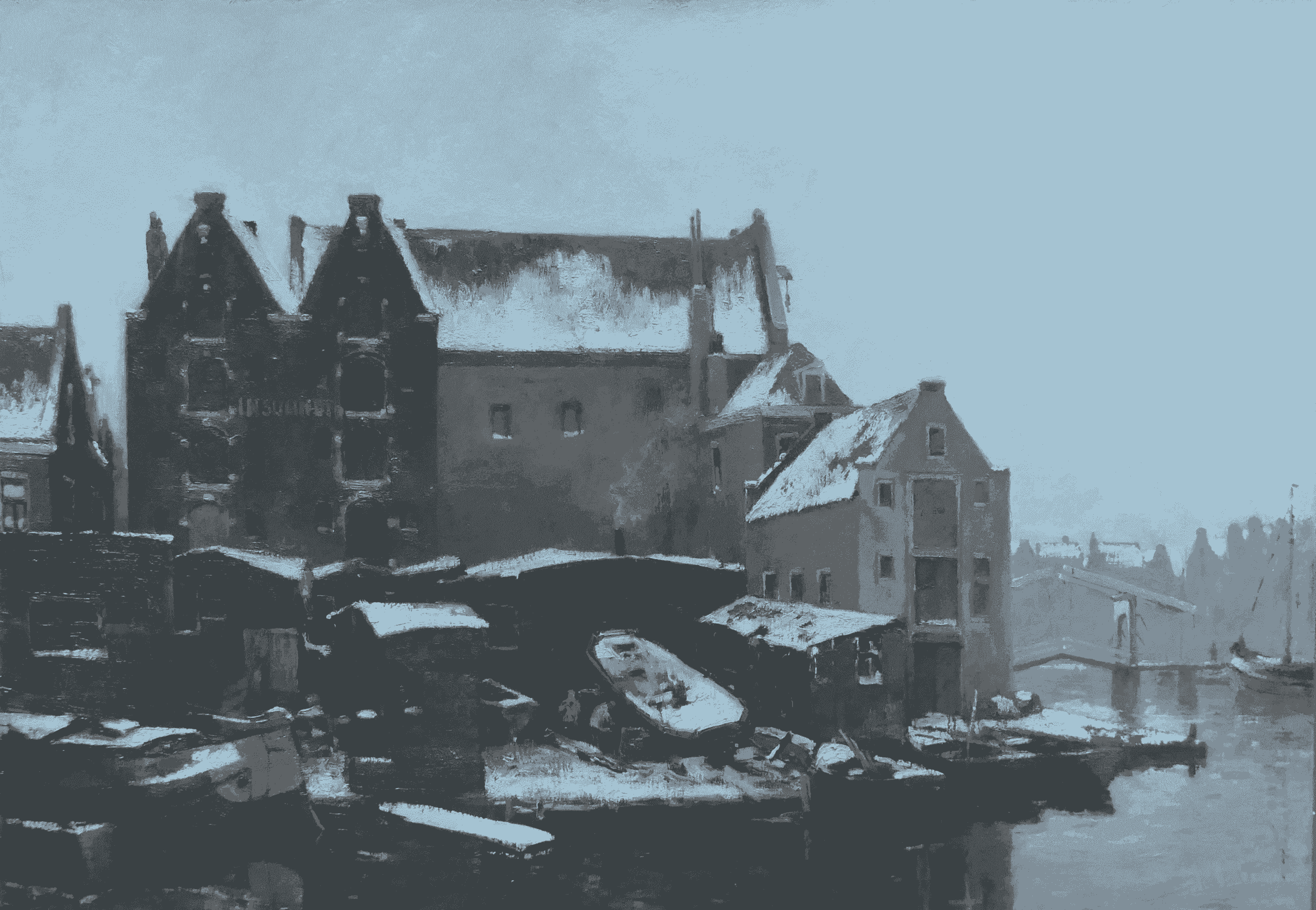 Prinseneiland in de winter