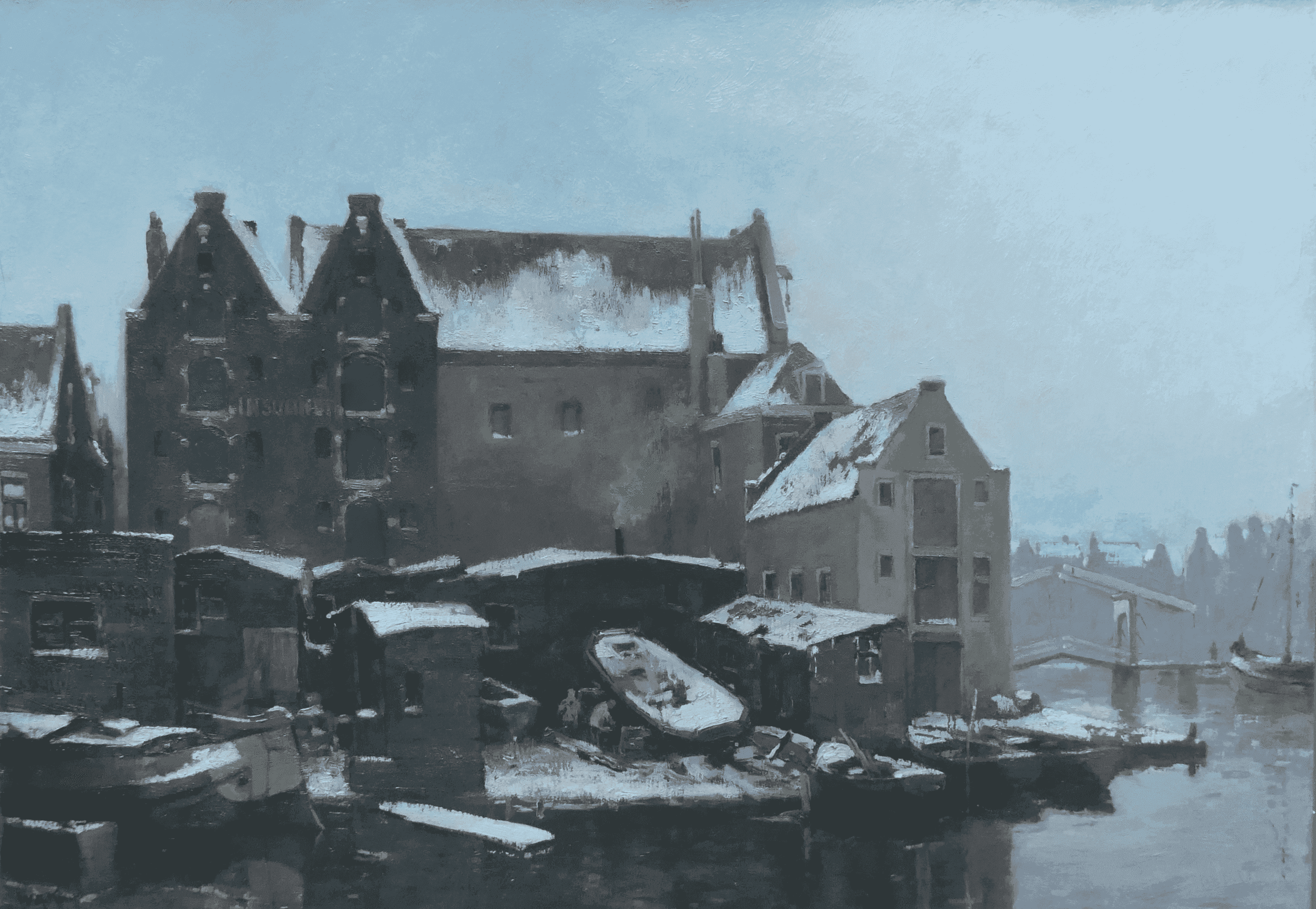 Willem-Alexander Knip - Prinseneiland in de winter