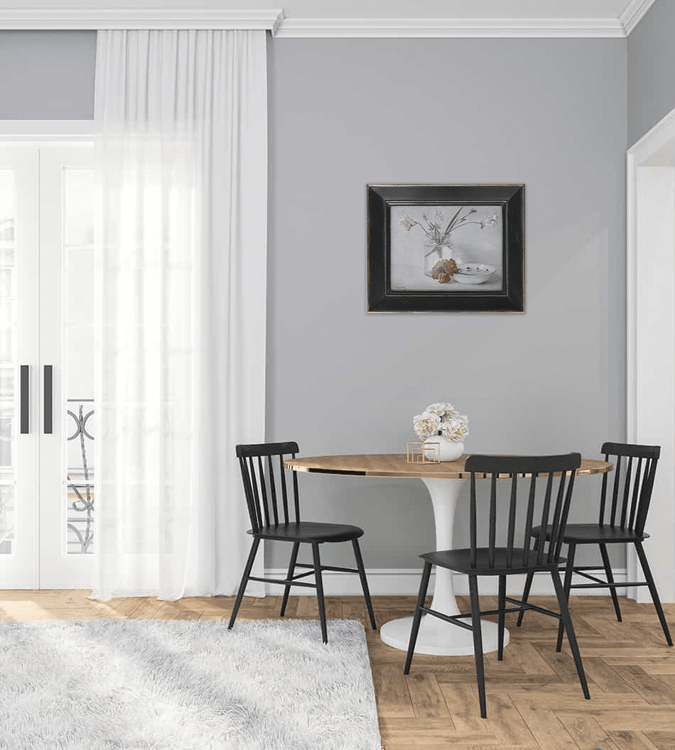 Stilleven met witte fresia's en anjer zonder lijst