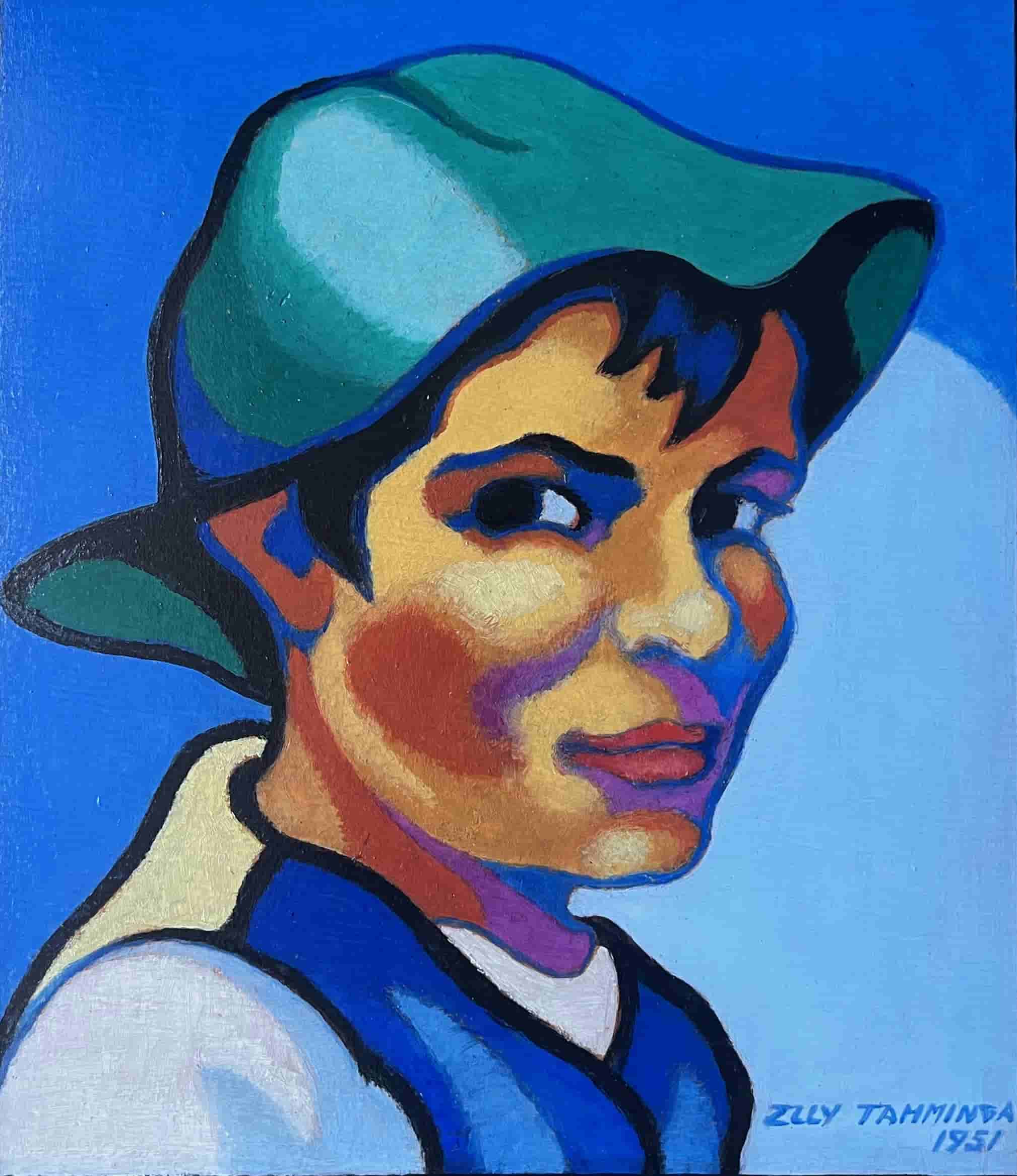 Elly Tamminga - Portret van een dame (zonder lijst)