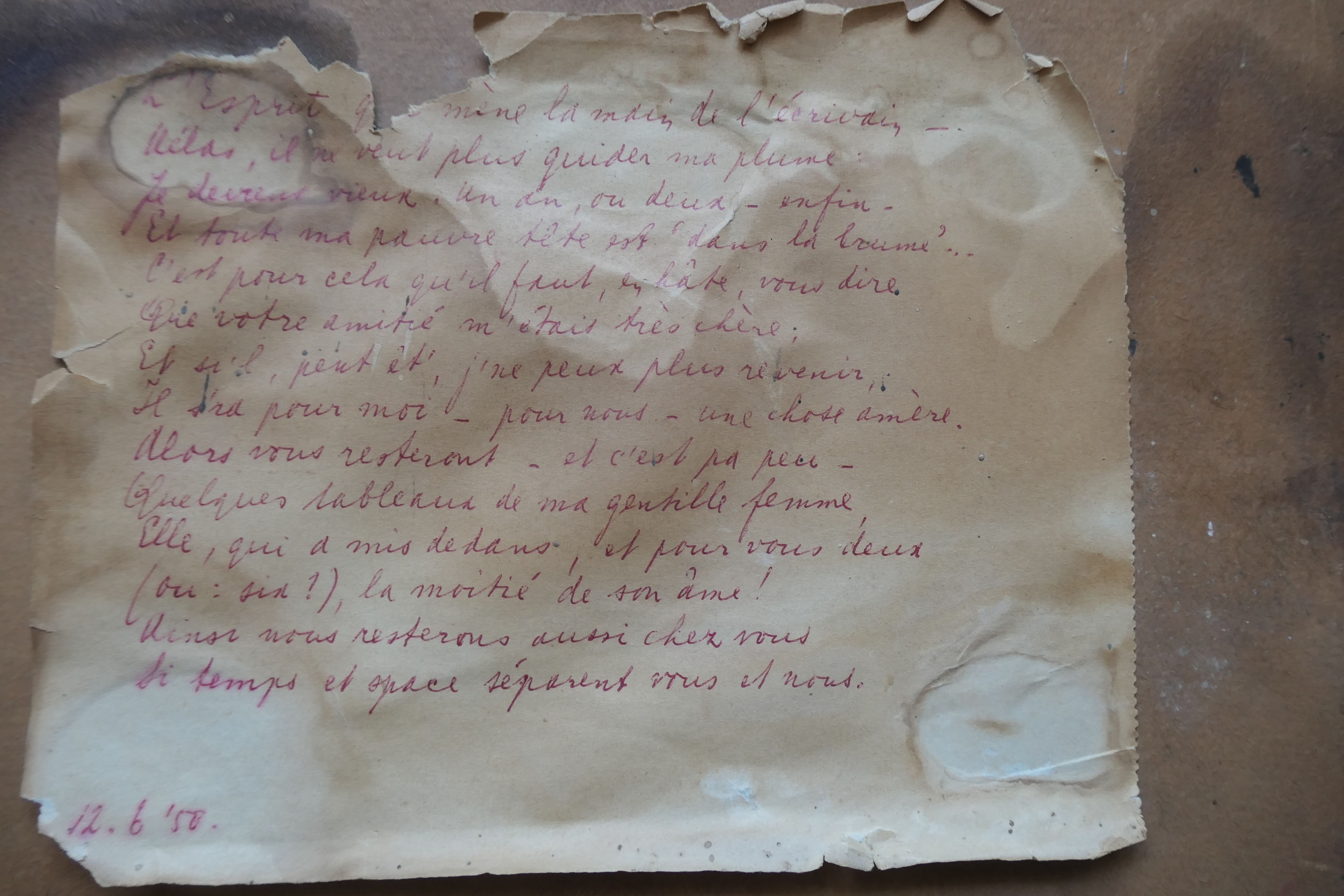 Man met pijp zonder lijst