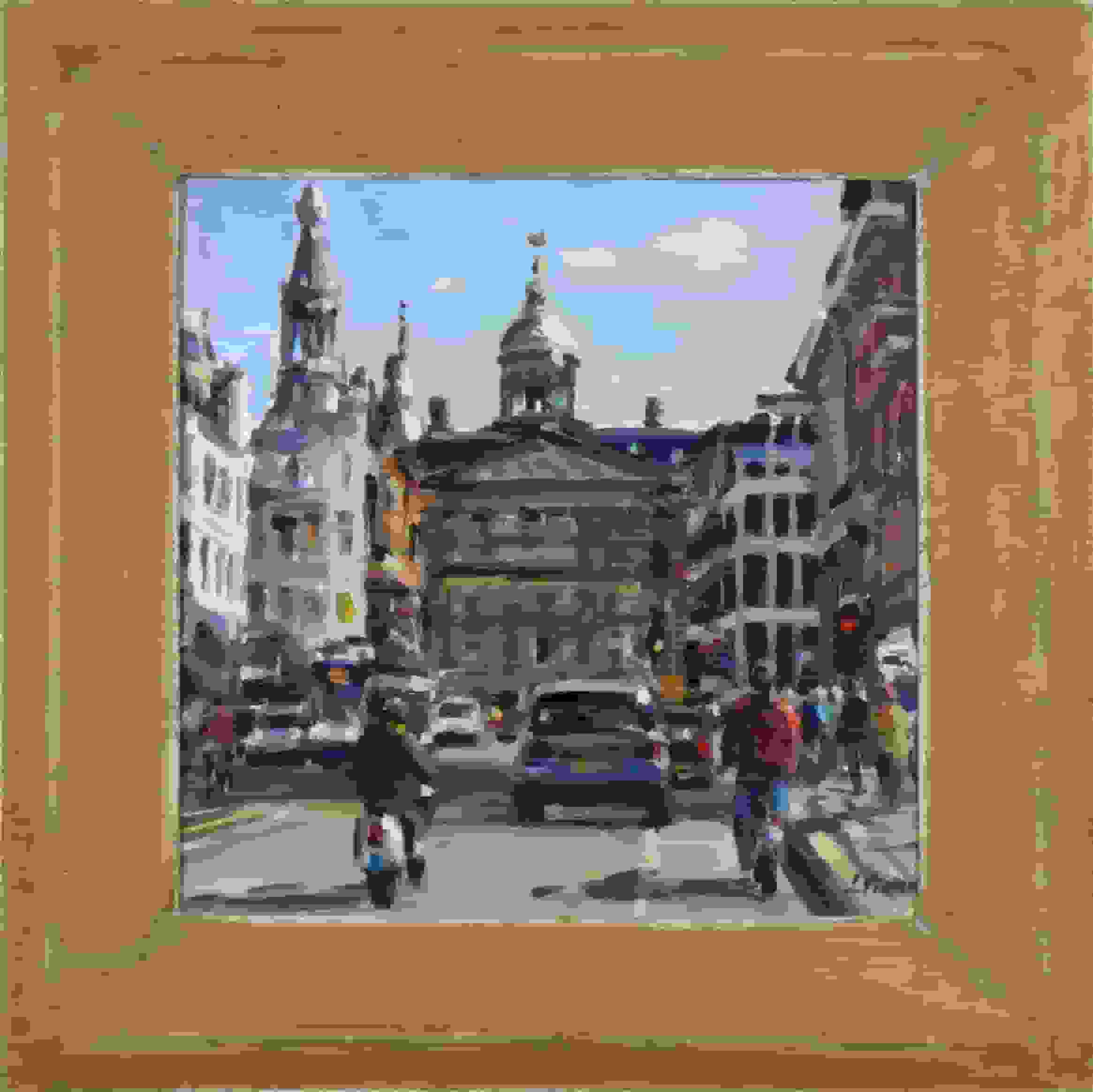 Louis Visser - Paleis op de Dam (met lijst)