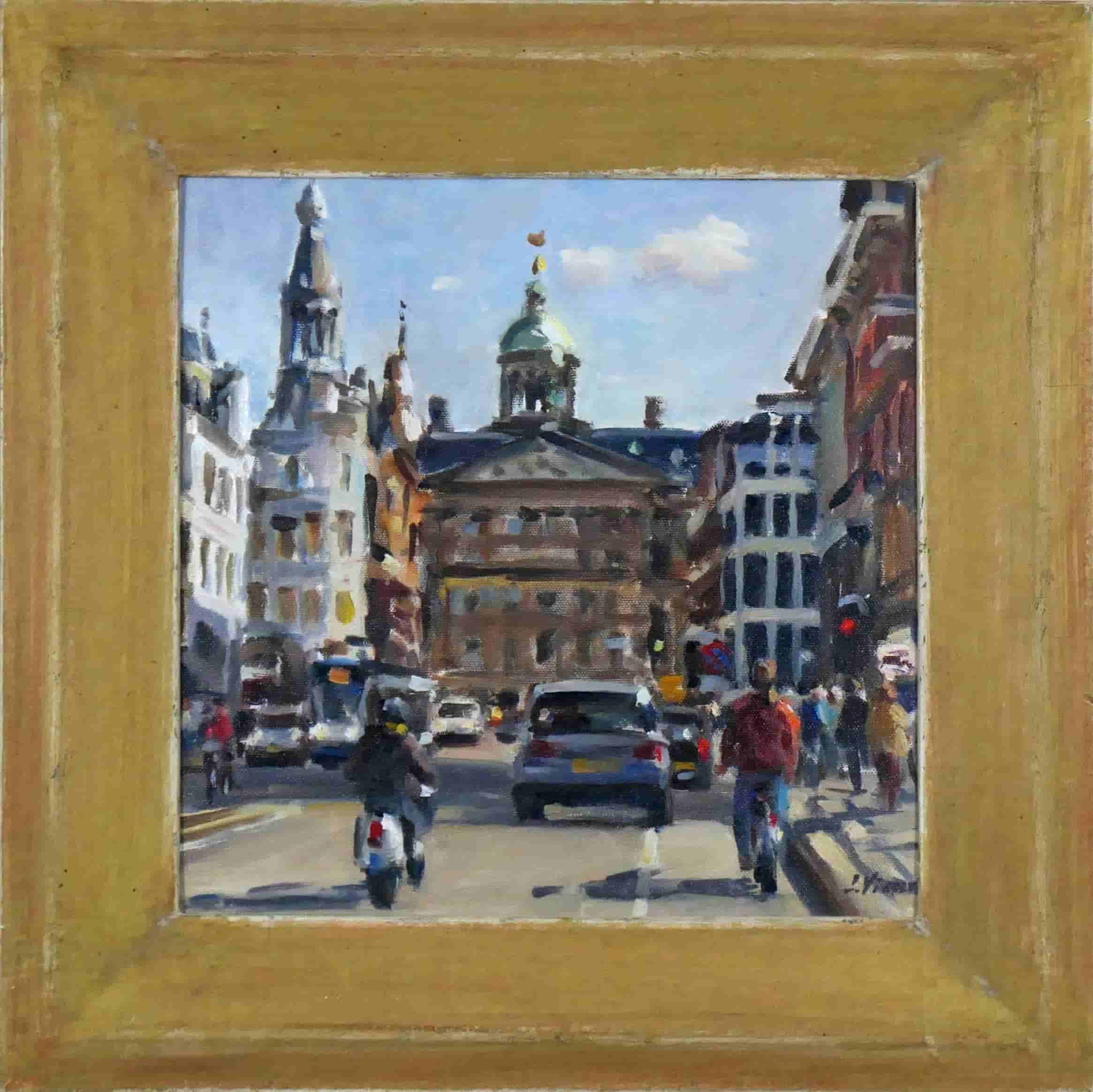 Louis Visser - Paleis op de Dam (met lijst)