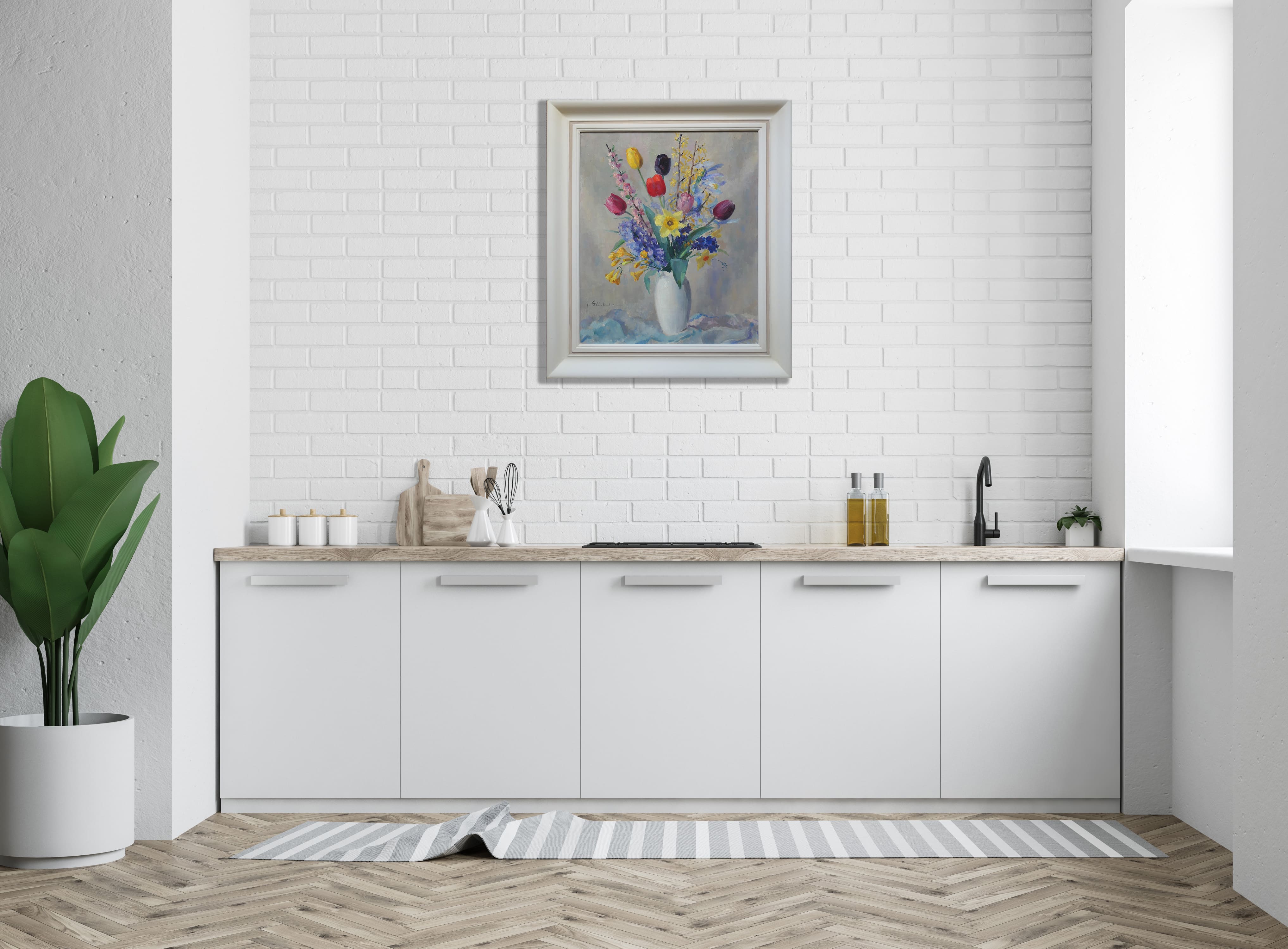 Voorjaarsbloemen zonder lijst