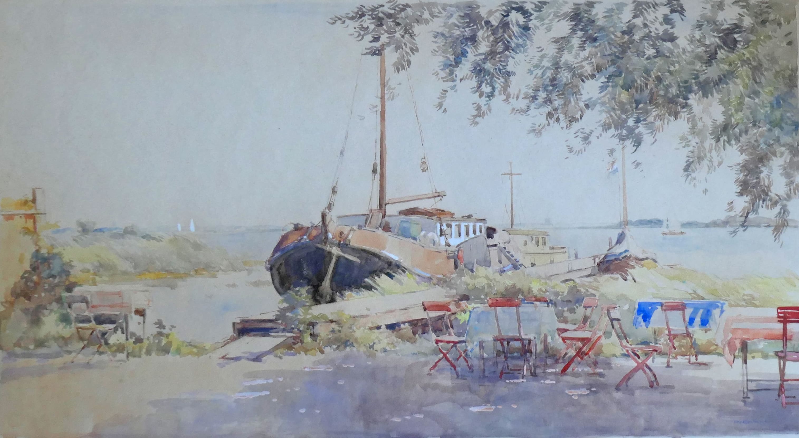 Loosdrecht in de zomer zonder lijst