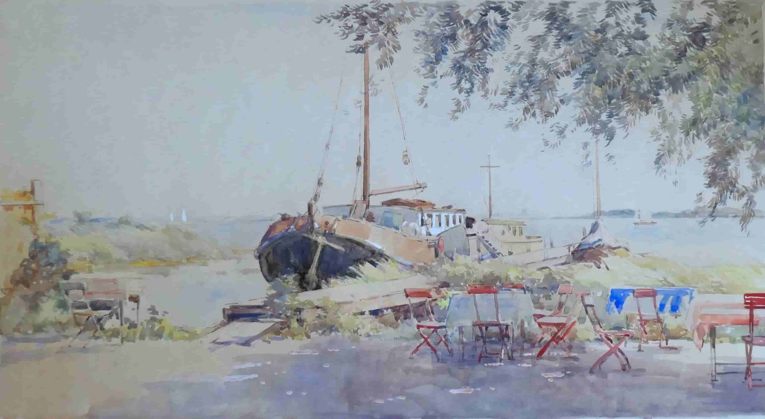 Cornelis Vreedenburgh - Loosdrecht in de zomer