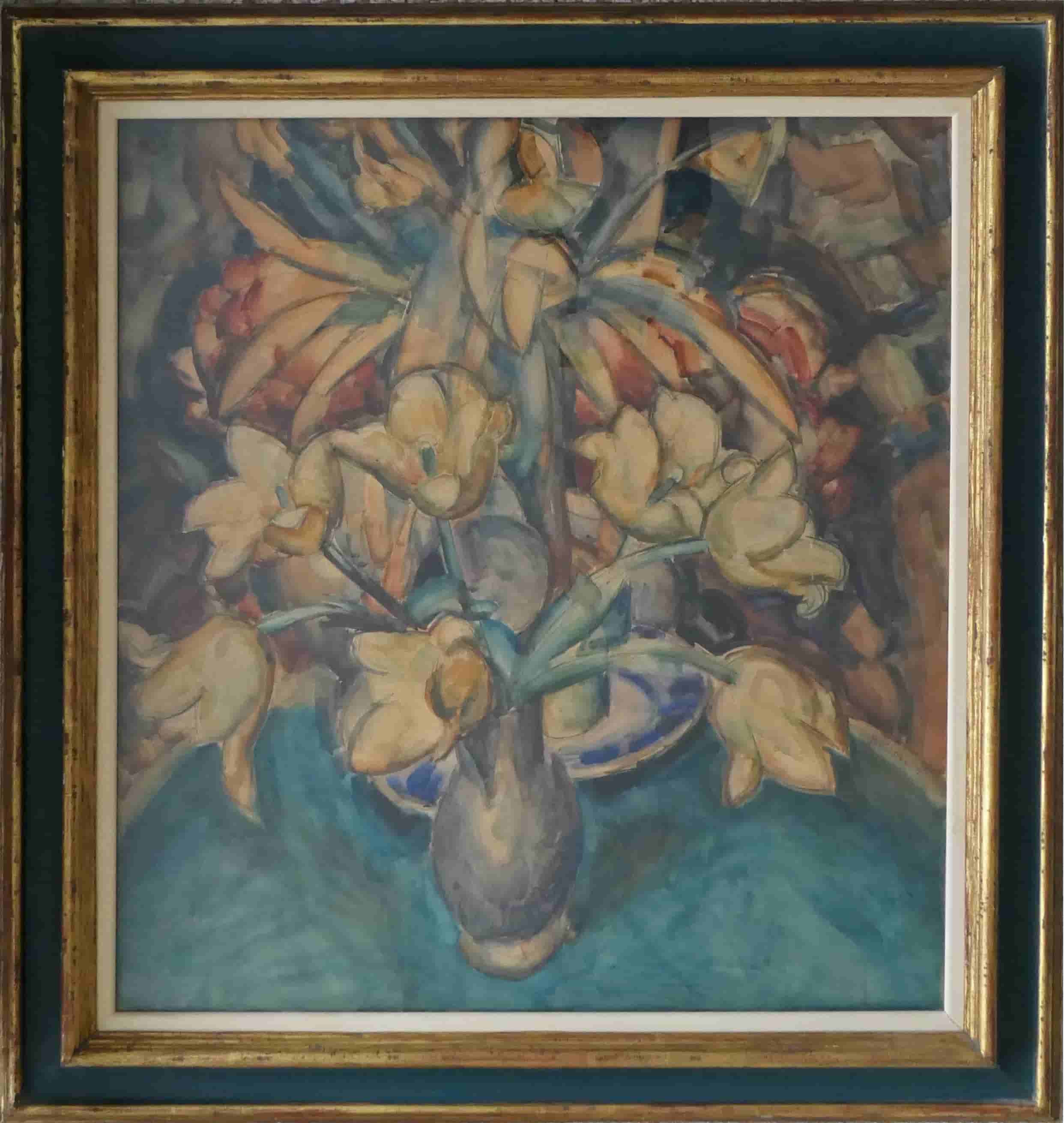 Leo Gestel - Bloemstilleven (1917) (met lijst)
