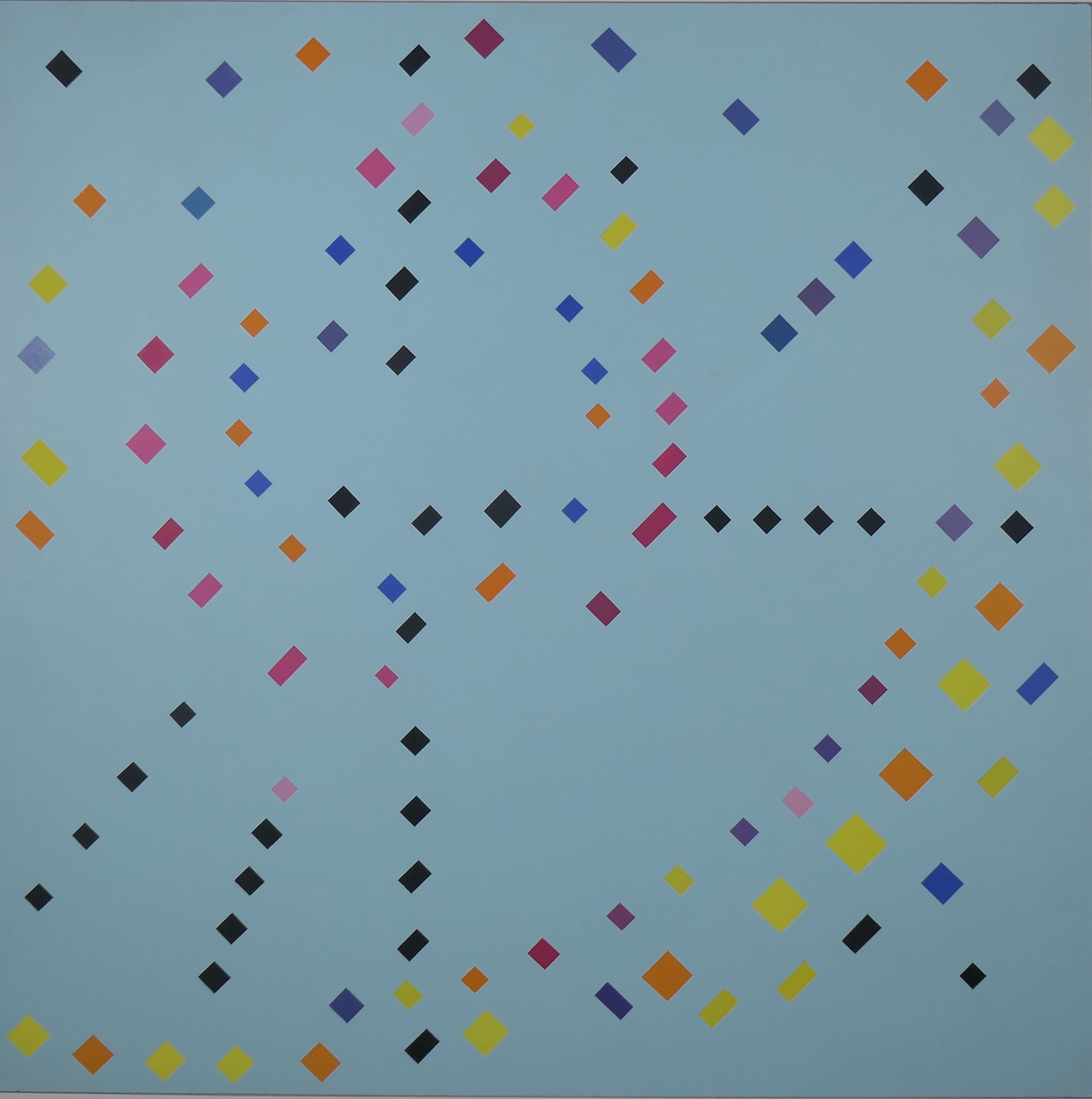 Abstracte compositie. zonder lijst