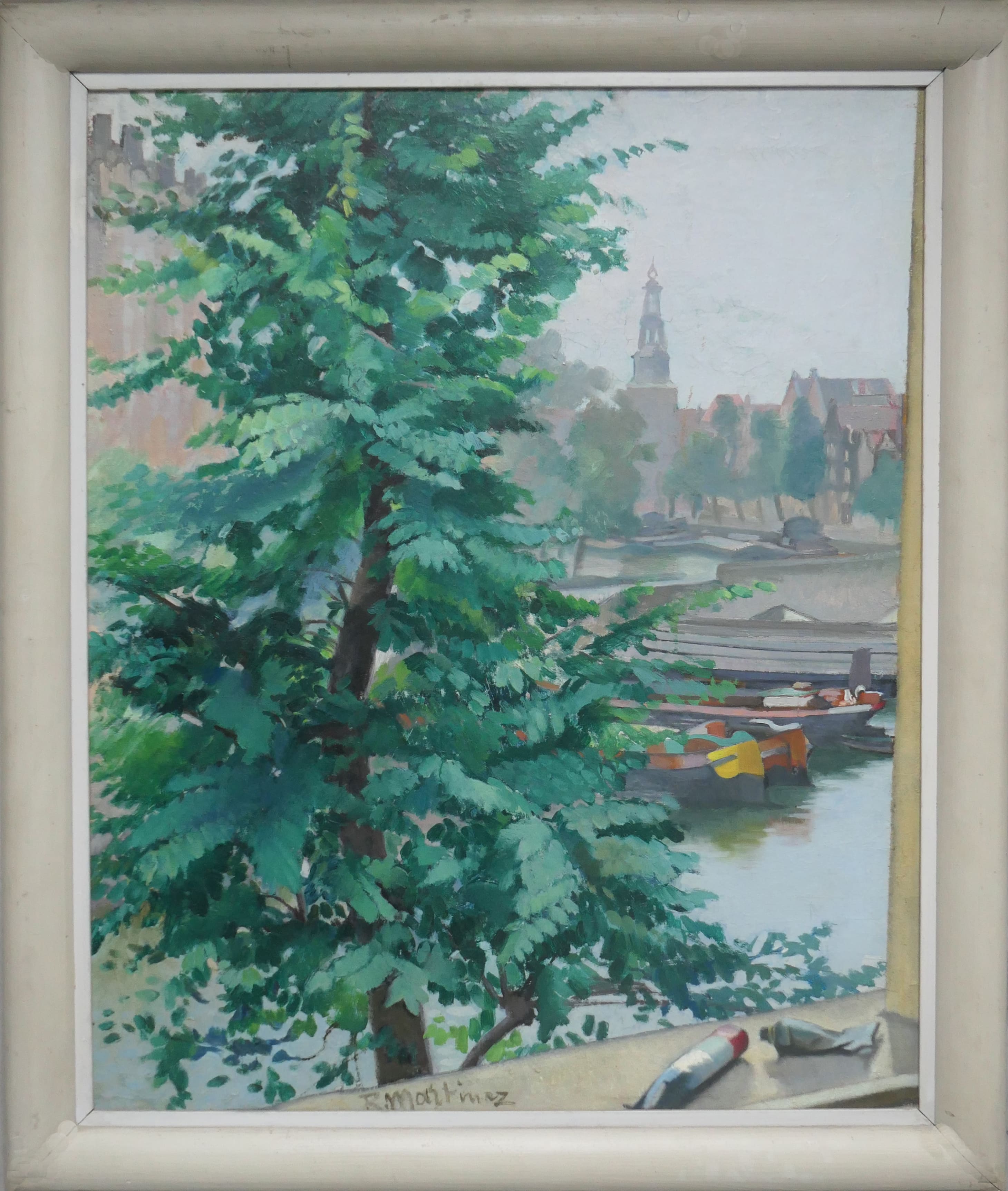 Montelbaantoren te Amsterdam zonder lijst