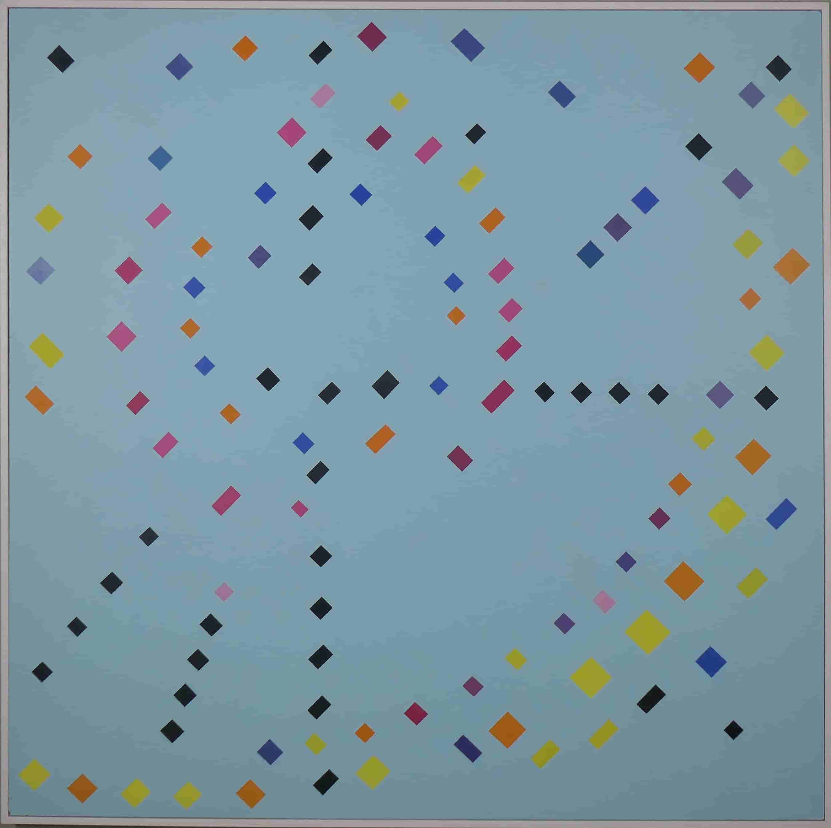 Joseph Ongenae - Abstracte compositie. (met lijst)