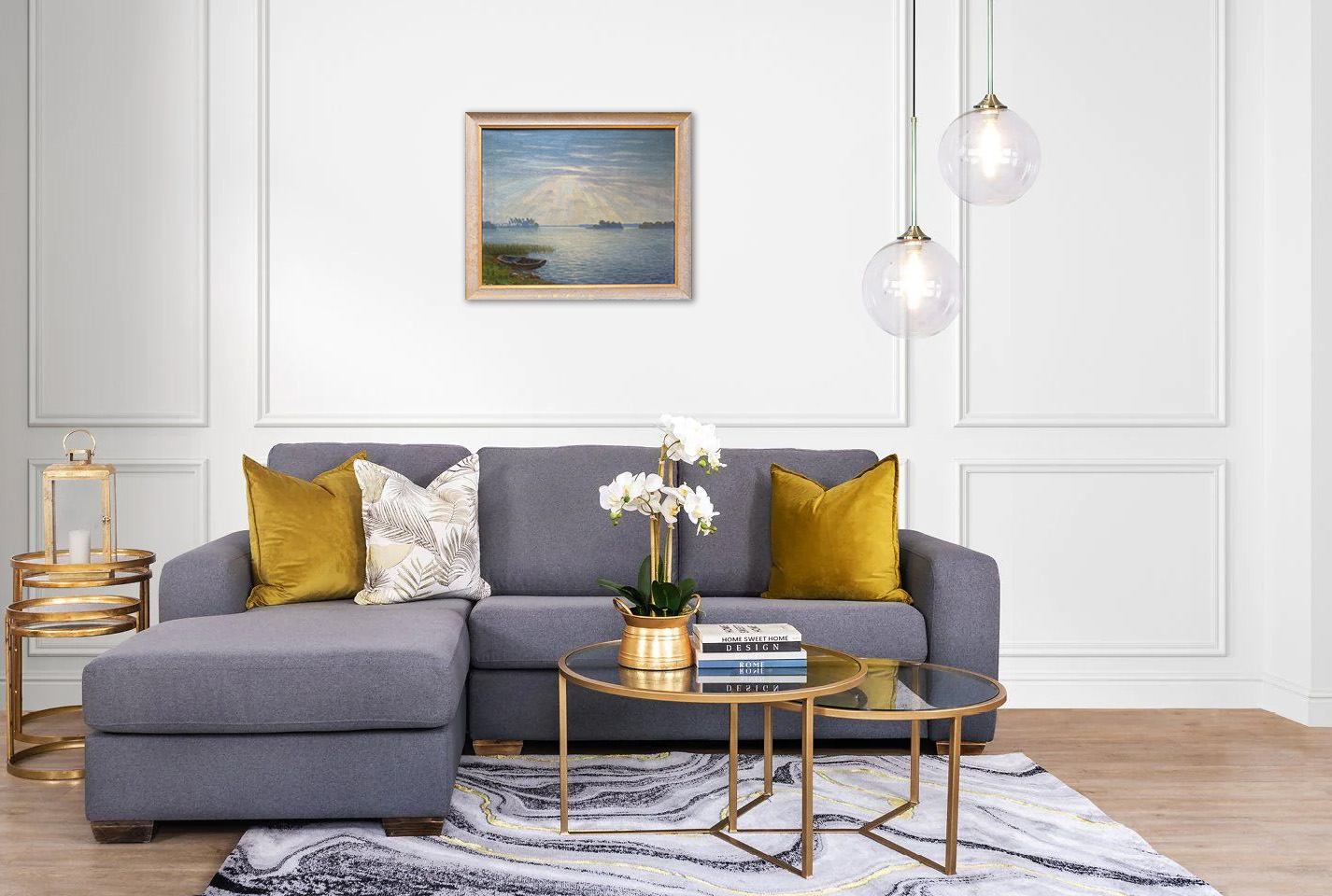 Zonsondergang boven de Vuntusplas zonder lijst