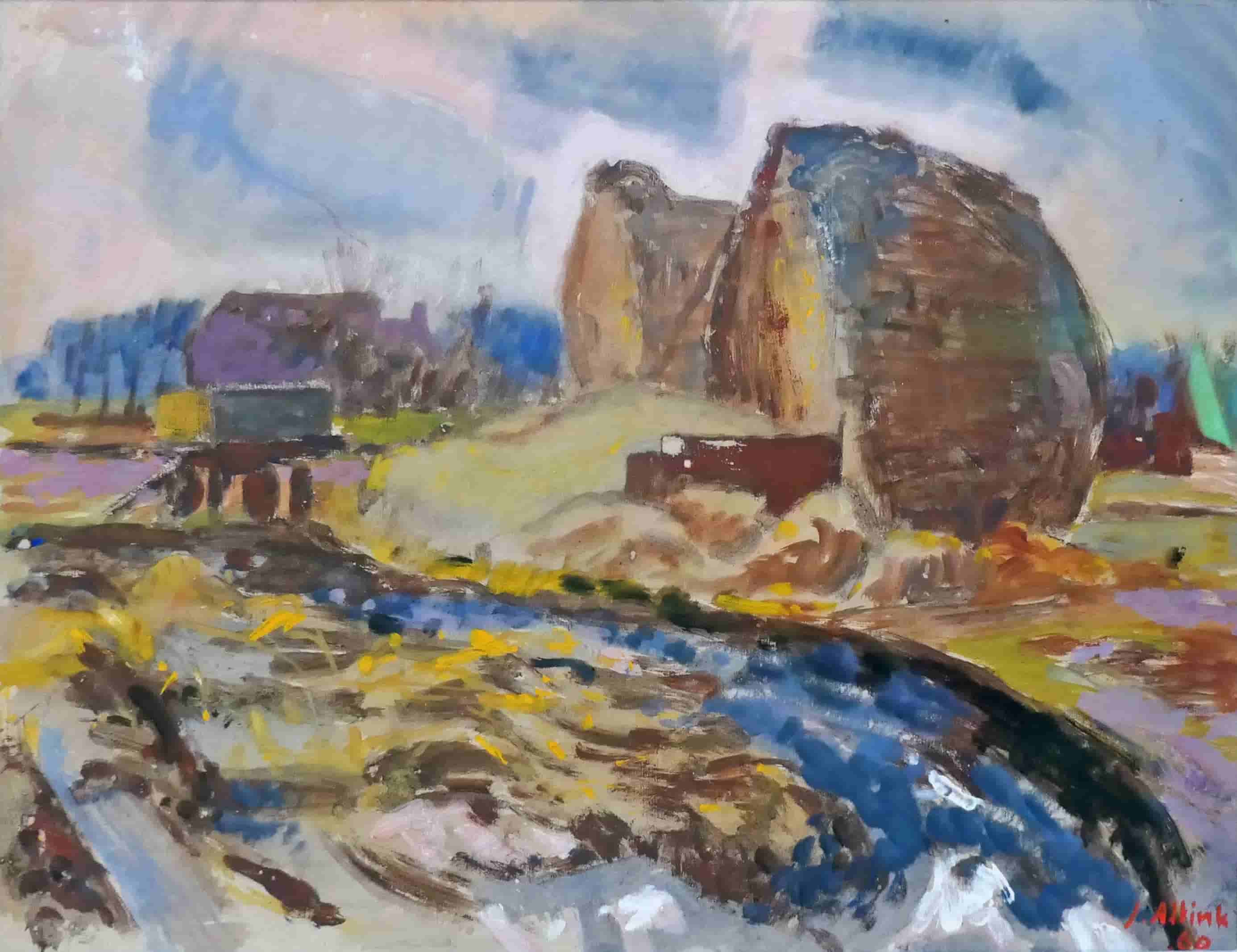 Jan Altink - Grashopen (zonder lijst)