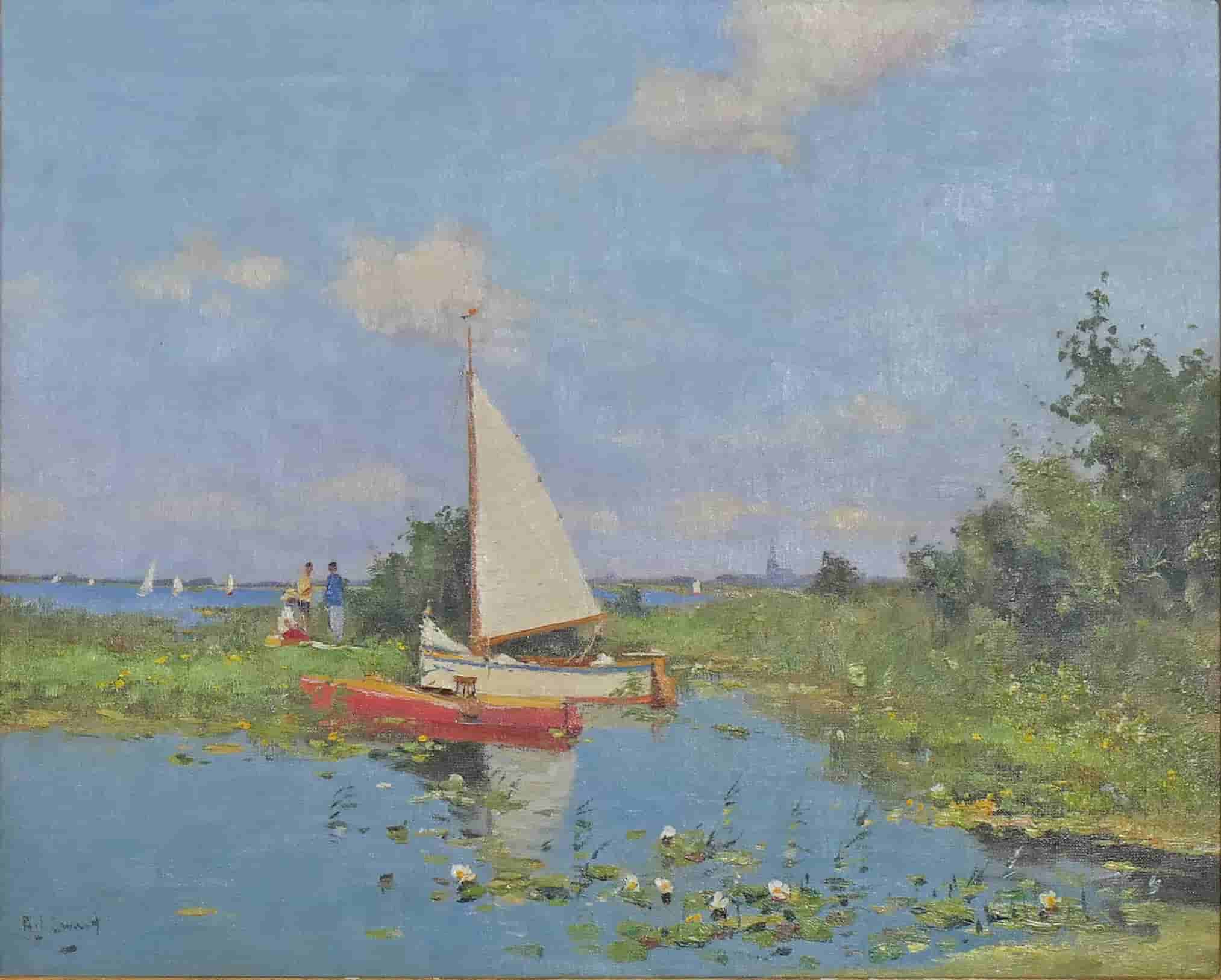 Arie Johannes Zwart - Bij de Nieuwkoopse plassen