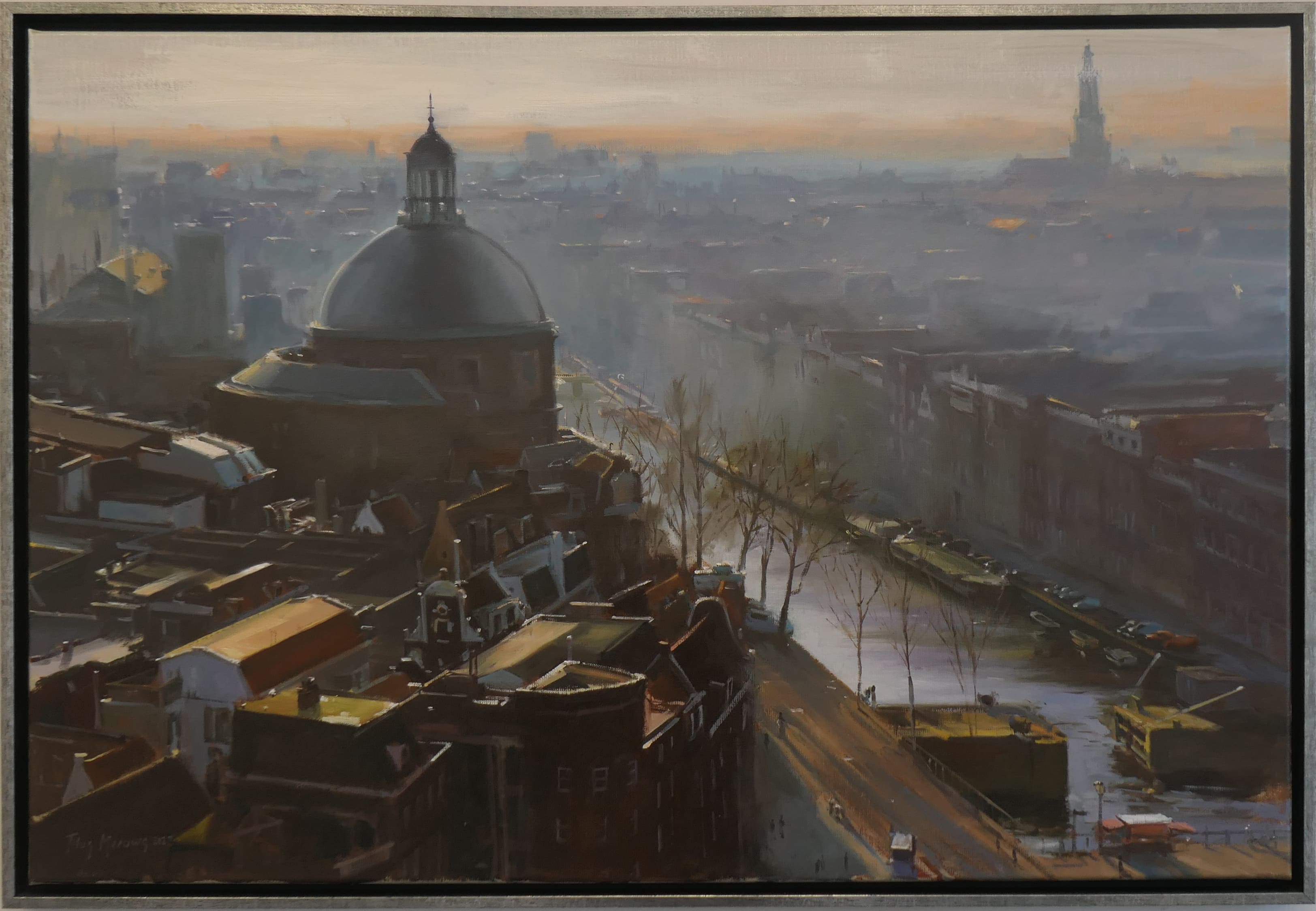 Koepelkerk Amsterdam in de winter zonder lijst