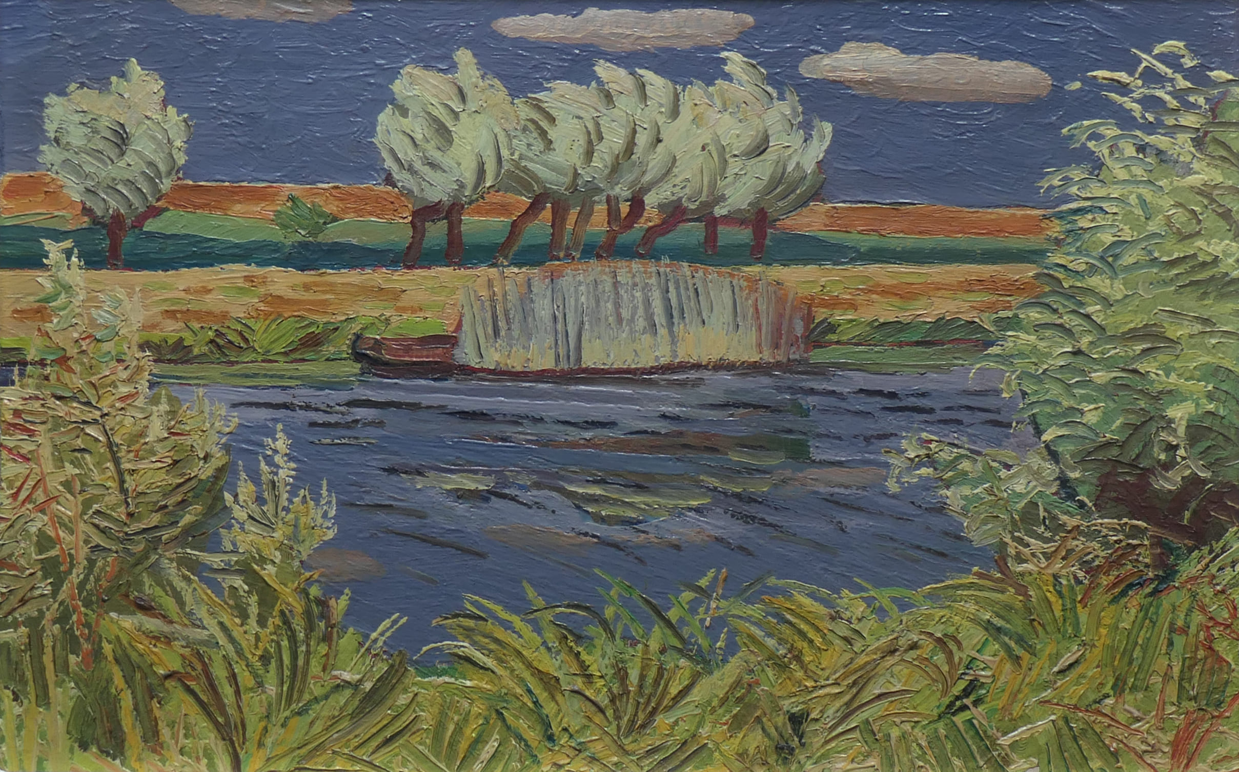 Riviergezicht zonder lijst